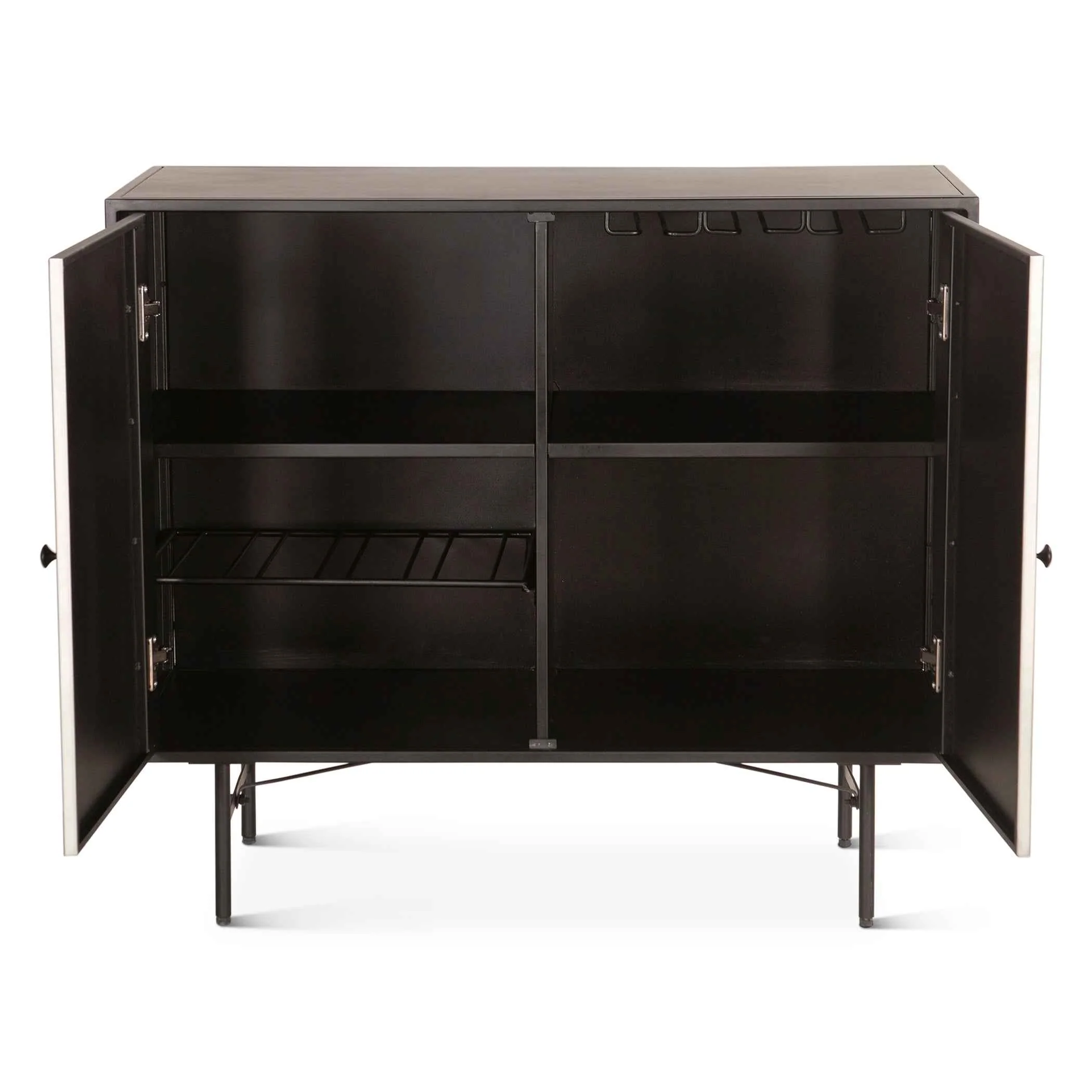 Moab 39" Bar Cabinet in Oxidized Black