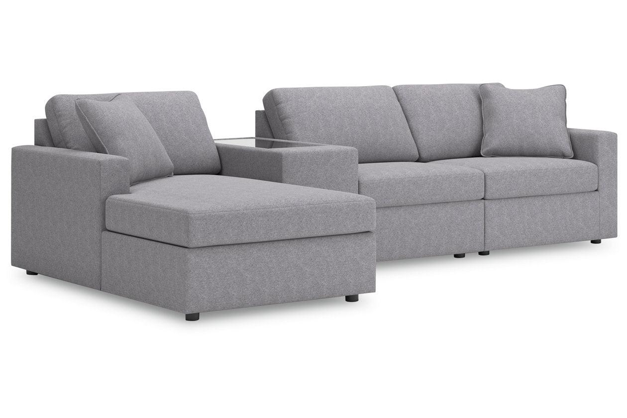 Modmax Granite 4-Piece Sectional with RAF Chaise