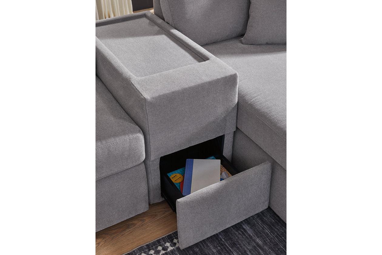 Modmax Granite 4-Piece Sectional with RAF Chaise - Image 7