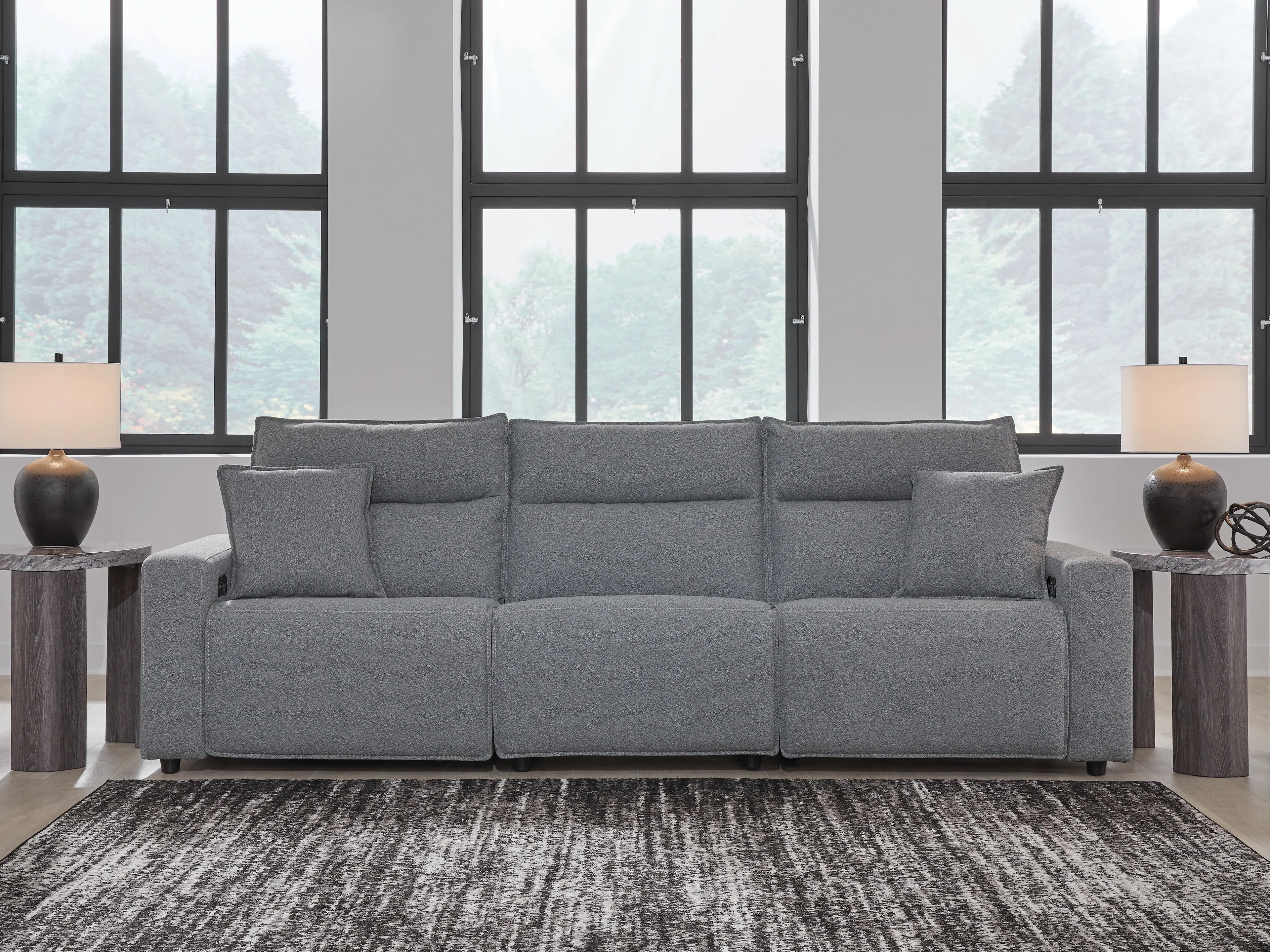 Modmax II Salt and Pepper 3-Piece Power Reclining Modular Sectional