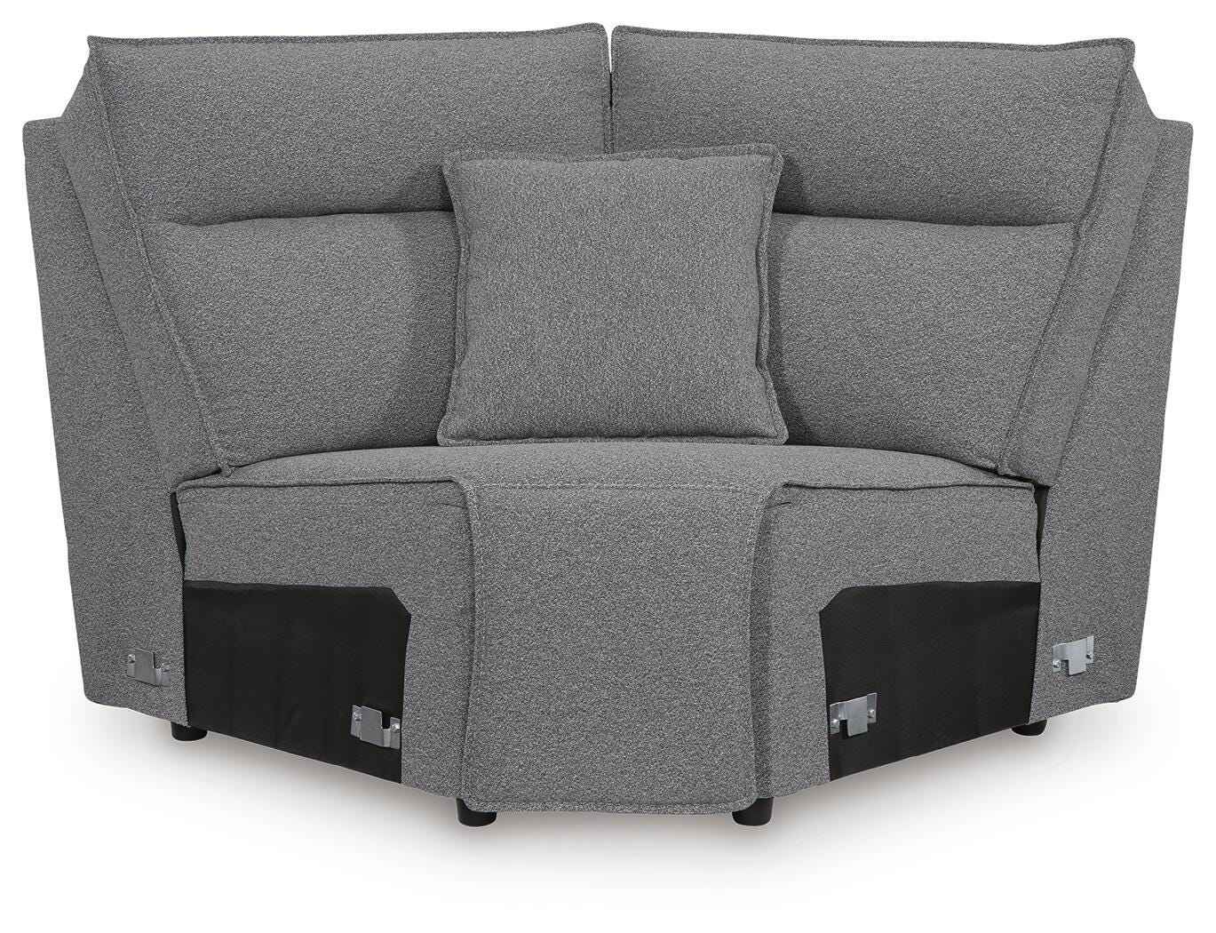 Modmax II Salt and Pepper 7-Piece Power Reclining Sectional with Audio Consoles - Image 13