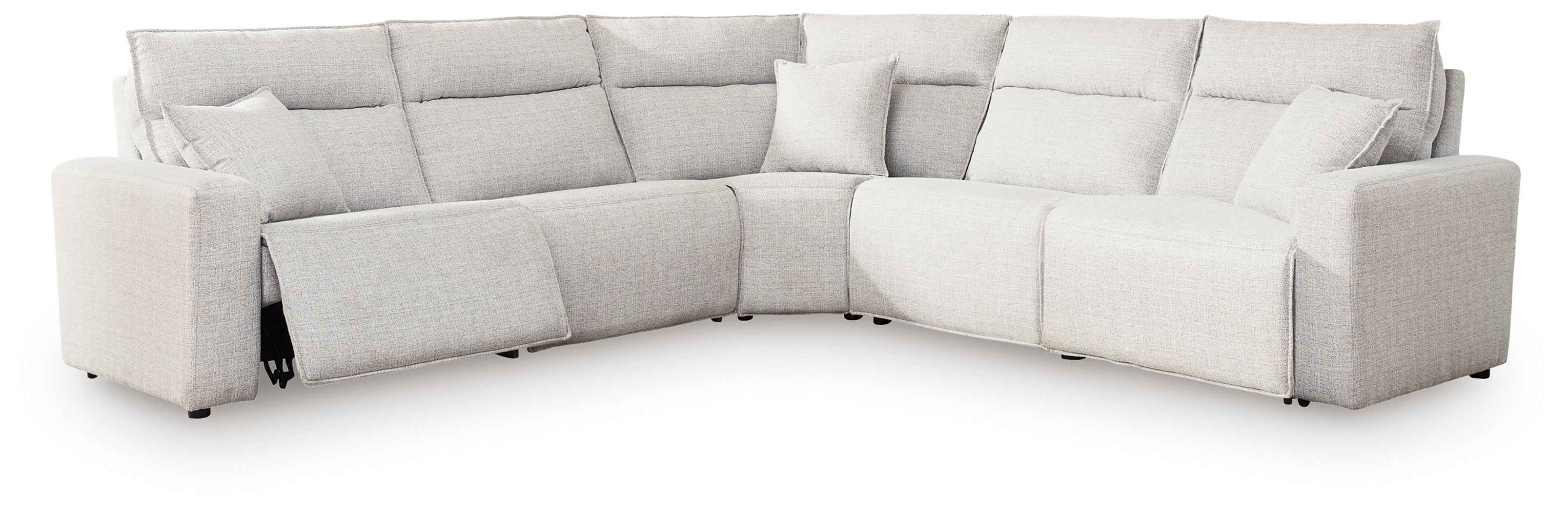 ModMax II Stone 5-Piece Power Reclining Sectional - Image 2