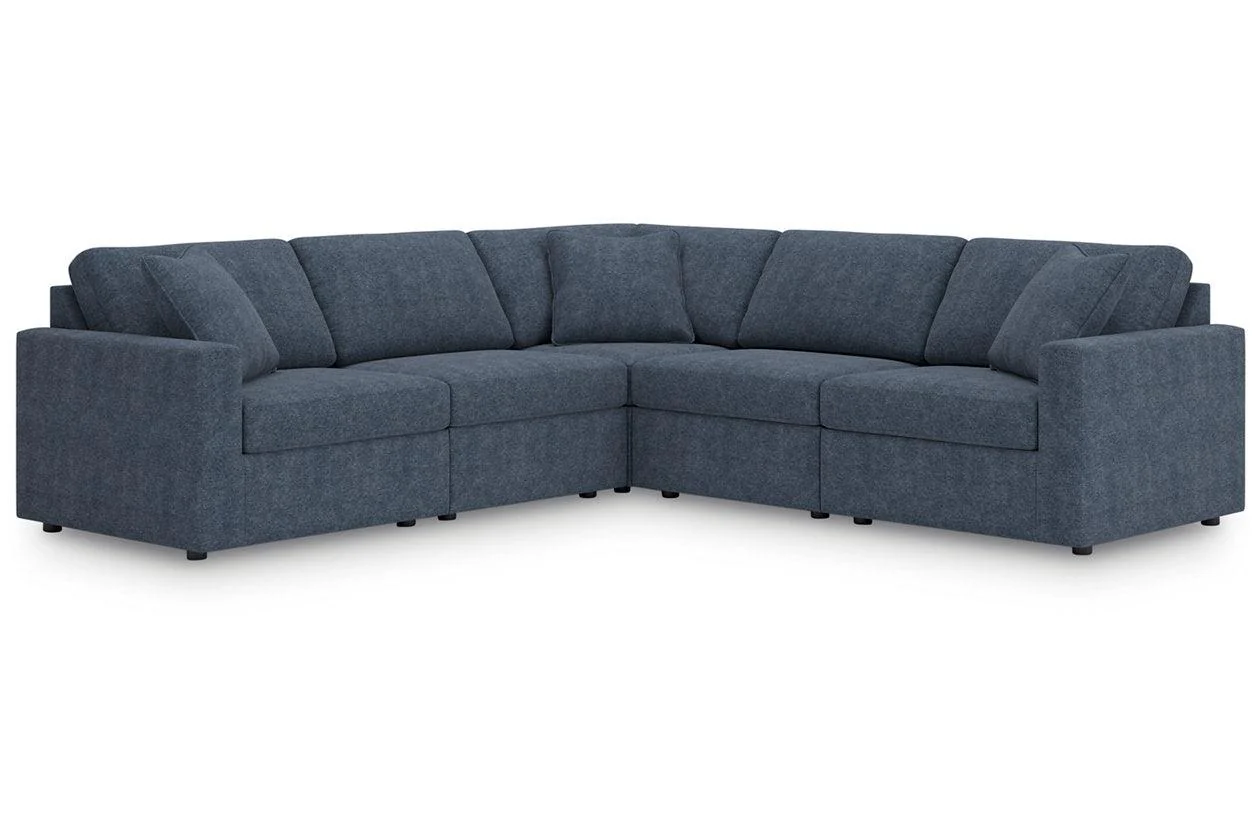 Modmax Ink 5-Piece Sectional and Swivel Glider Recliner - Image 10