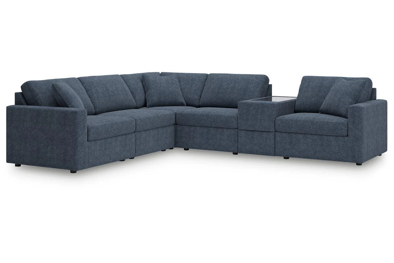 Modmax Ink 6-Piece Performance Fabric Modular Sectional - Image 4