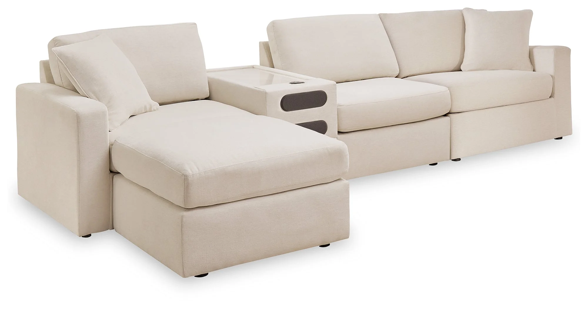 Modmax Oyster 4-Piece Sectional with Ottoman