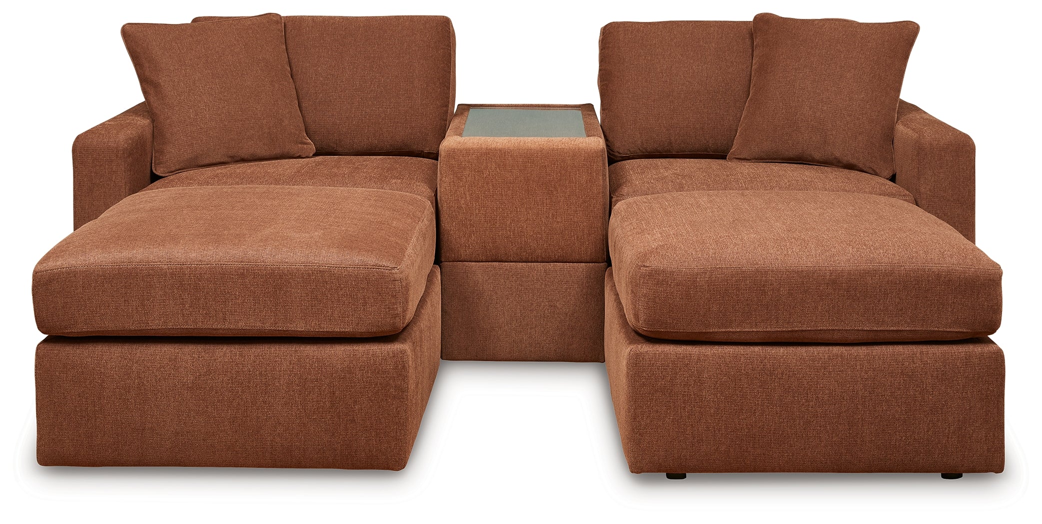 Modmax Spice Sofa and Loveseat with with Storage Console - Image 2