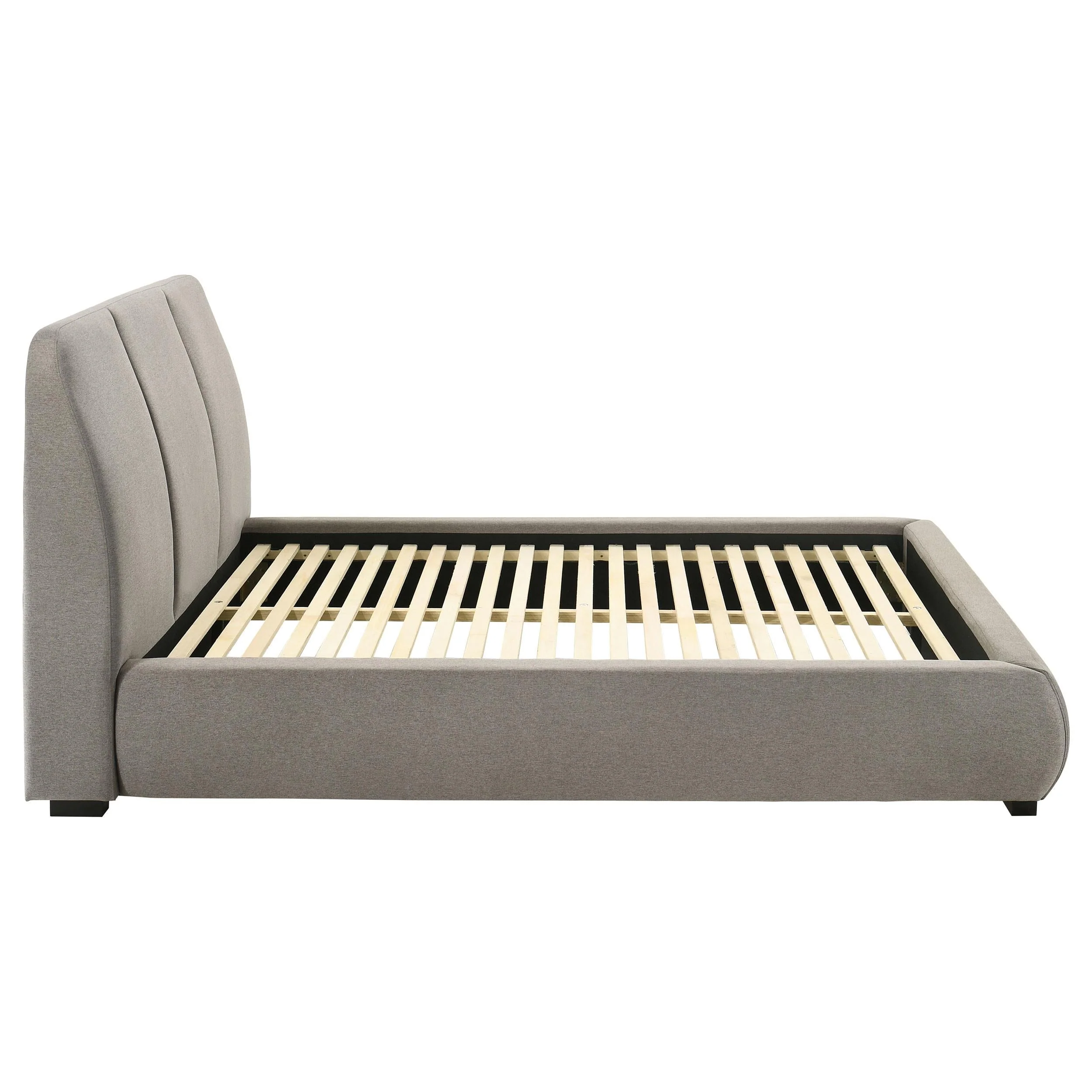 Mokena Taupe Upholstered California King Platform Bed - Image 6