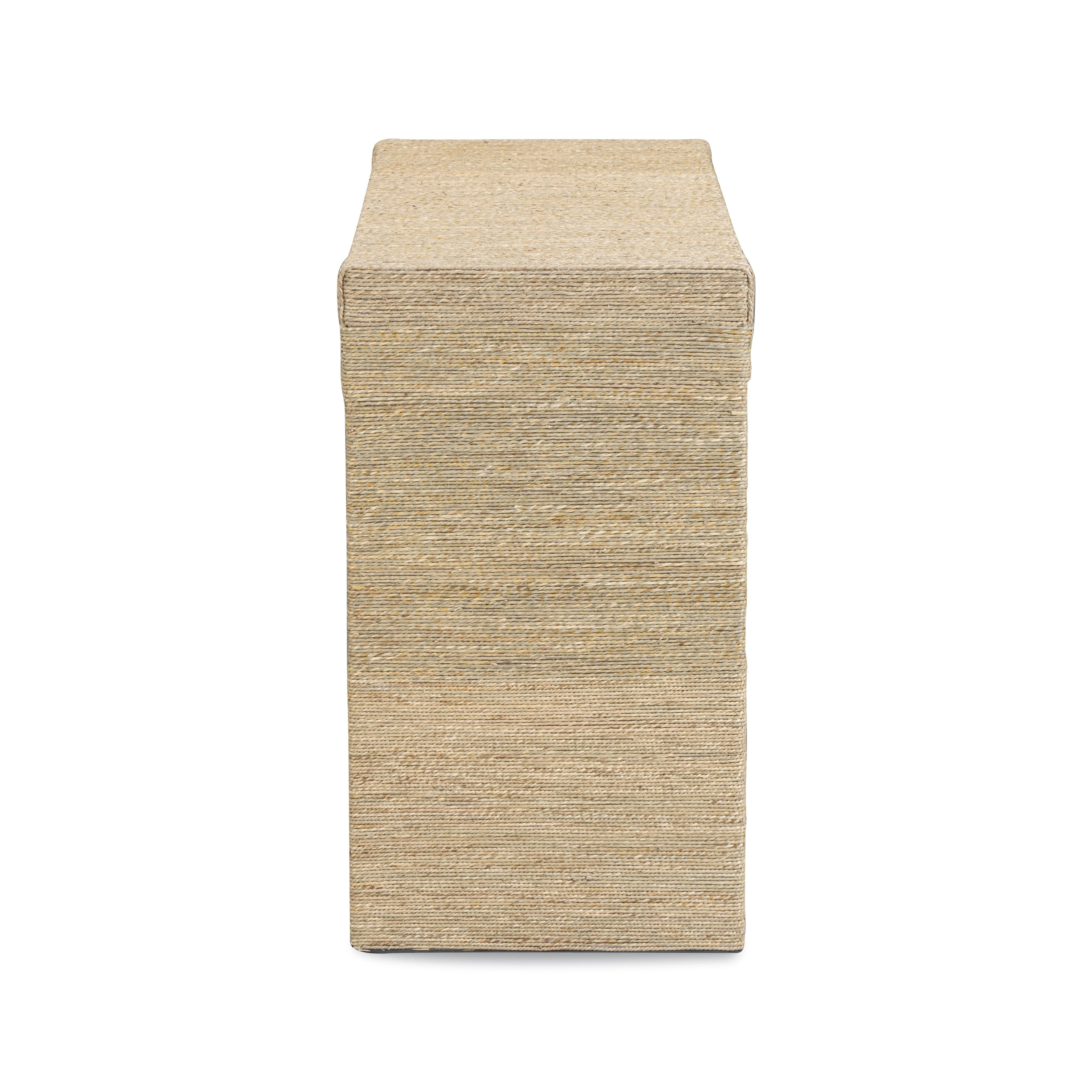 Mona 48" Natural Seagrass Console Table - Image 4