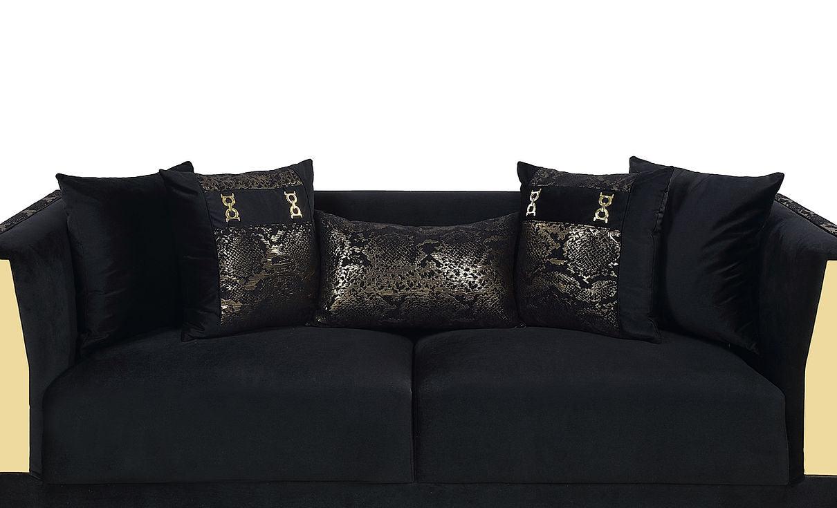 Monaco Black Living Room Set - Image 3