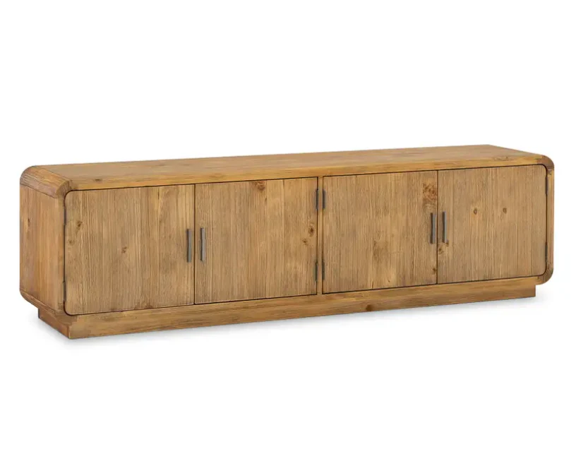 Monterey Media Cabinet Rustic Blonde - Image 2
