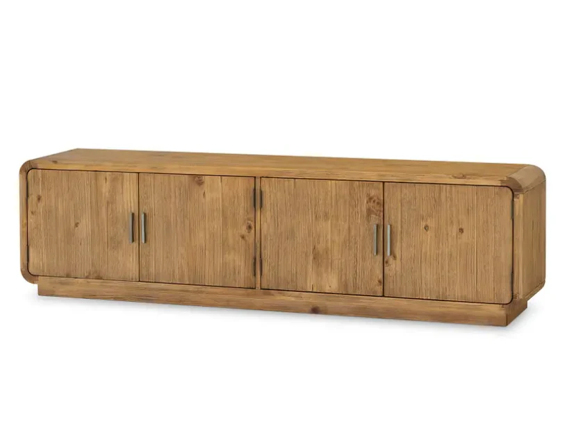 Monterey Media Cabinet Rustic Blonde - Image 3