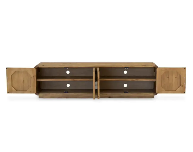 Monterey Media Cabinet Rustic Blonde - Image 6