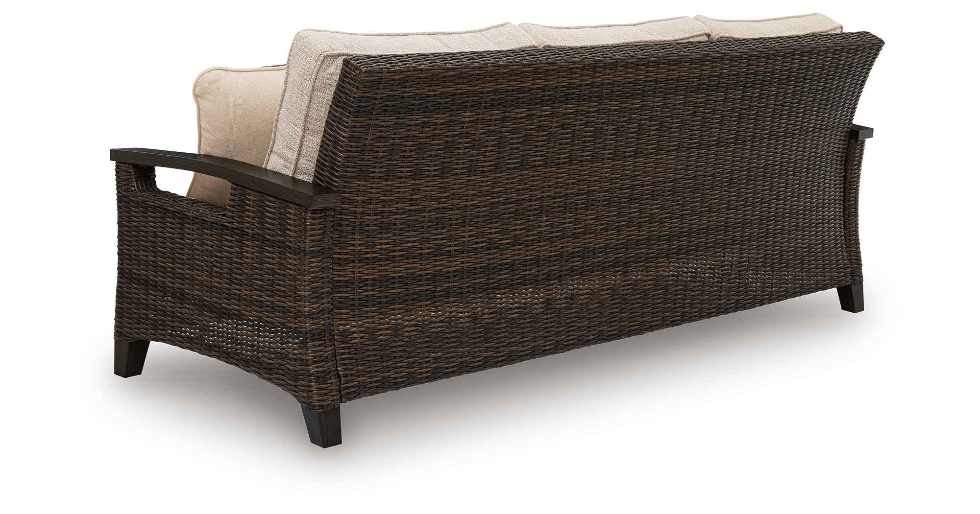 Monterey Point Dark Brown Outdoor Sofa and Loveseat - Image 15
