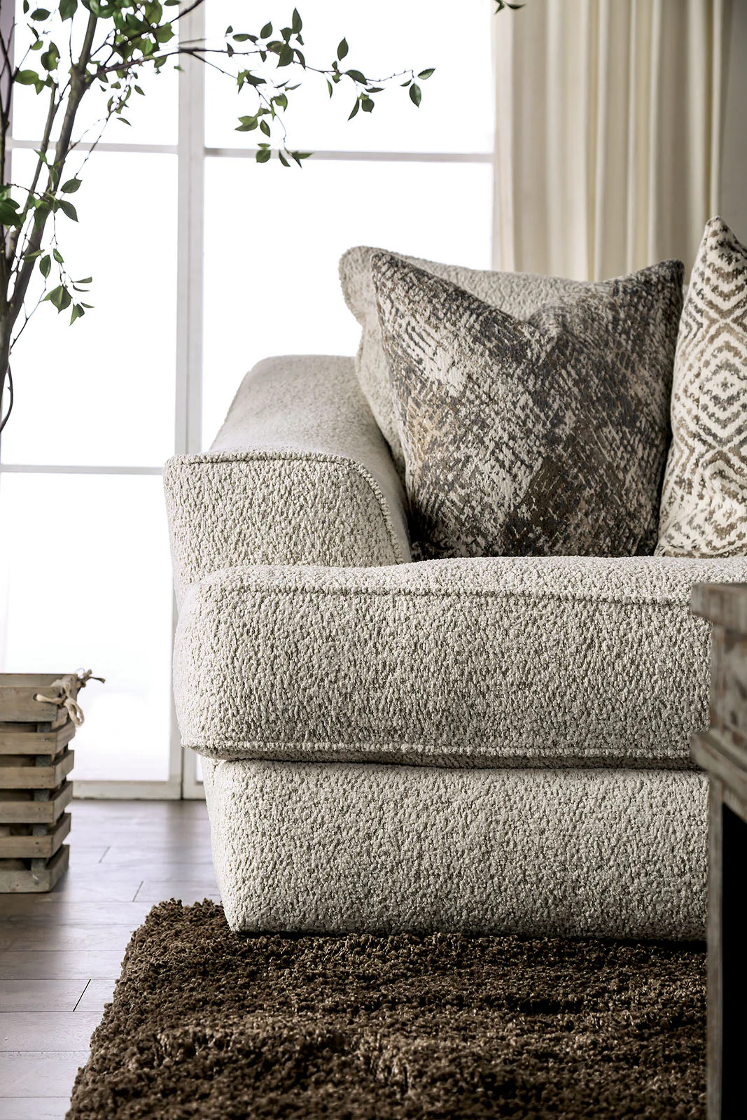 Moorpark Off-White Sofa & Loveseat - Image 4