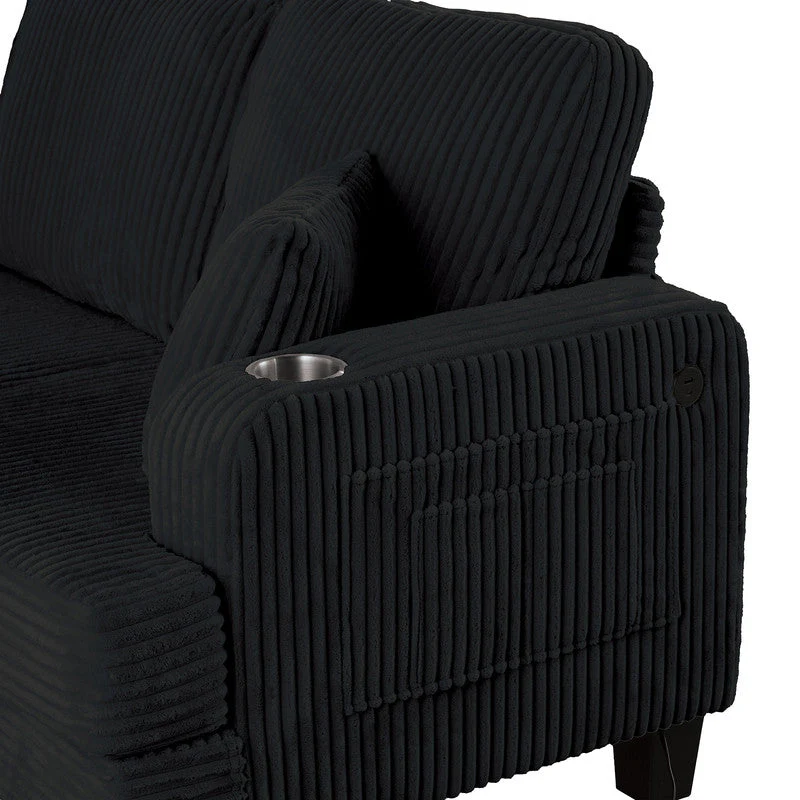 Moretaine Black Sofa & Loveseat - Image 3