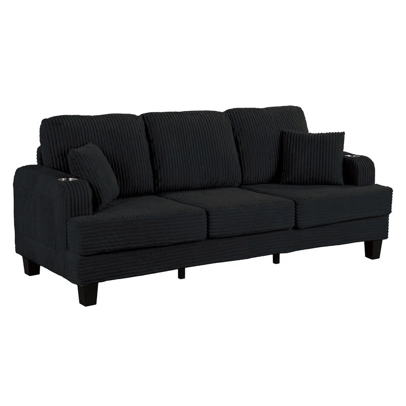 Moretaine Black Sofa & Loveseat - Image 4