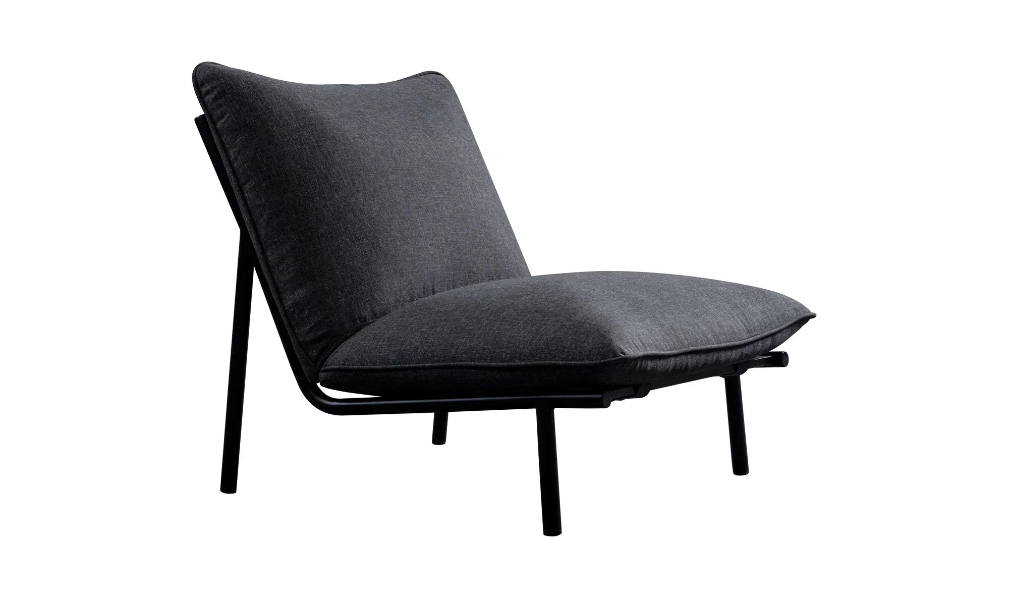 Morgan Outdoor Accent Chair Speckled Charcoal - Image 2