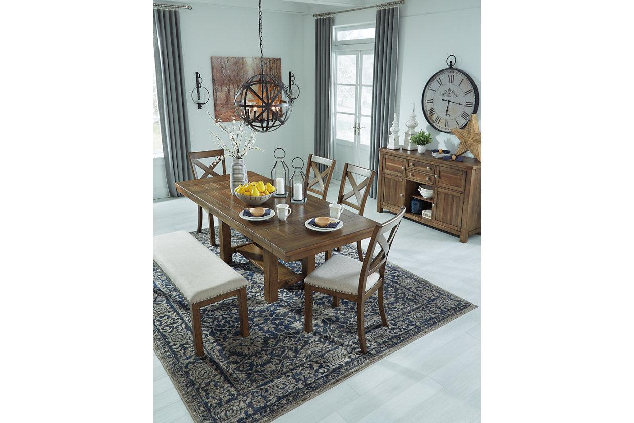 Moriville Grayish Brown Dining Extension Table - Image 10