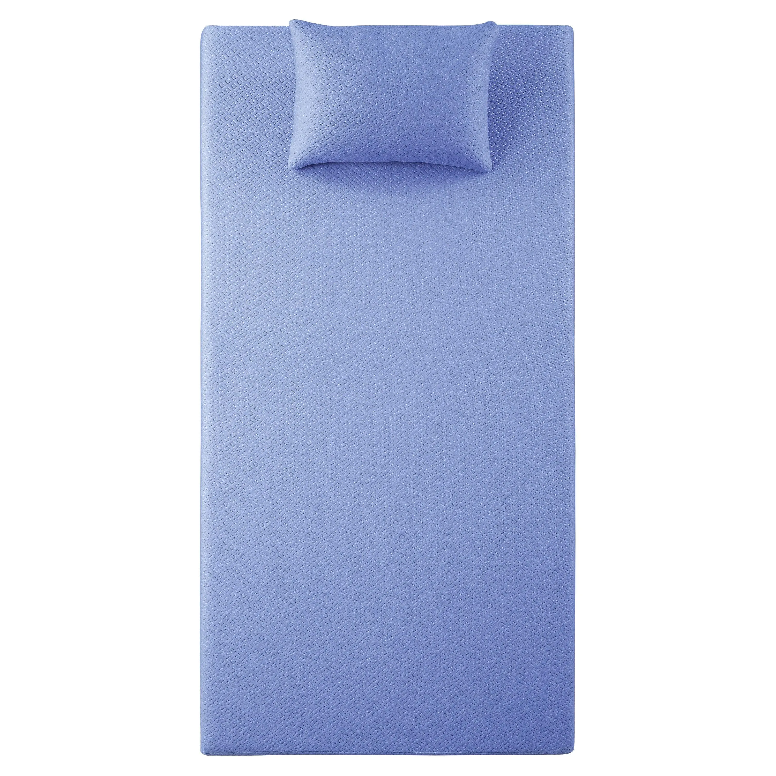 MT-PG07BLT 7" Blue Twin Gel-Infused Memory Foam Mattress Set - Image 5