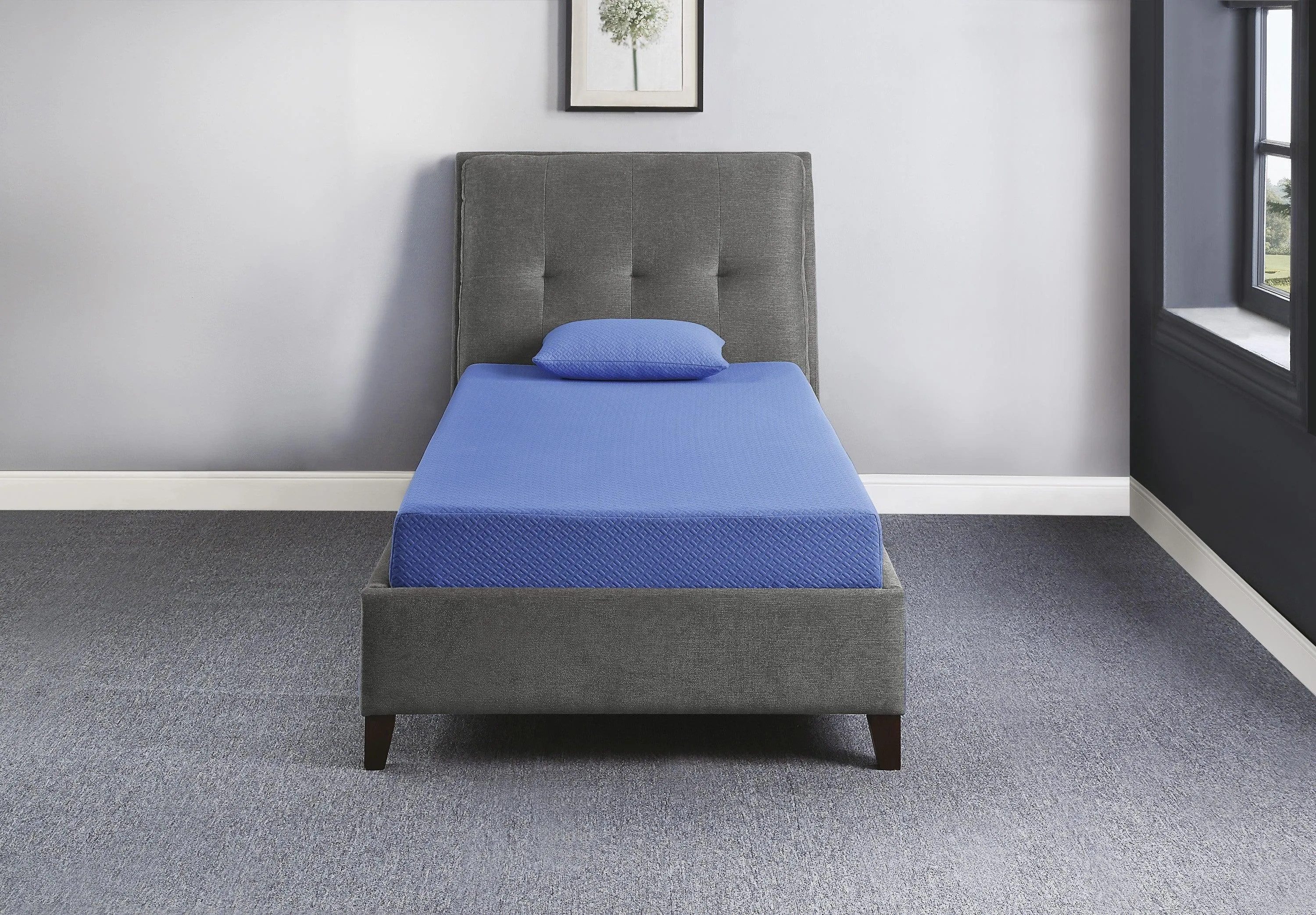MT-PG07BLT 7" Blue Twin Gel-Infused Memory Foam Mattress Set - Image 6