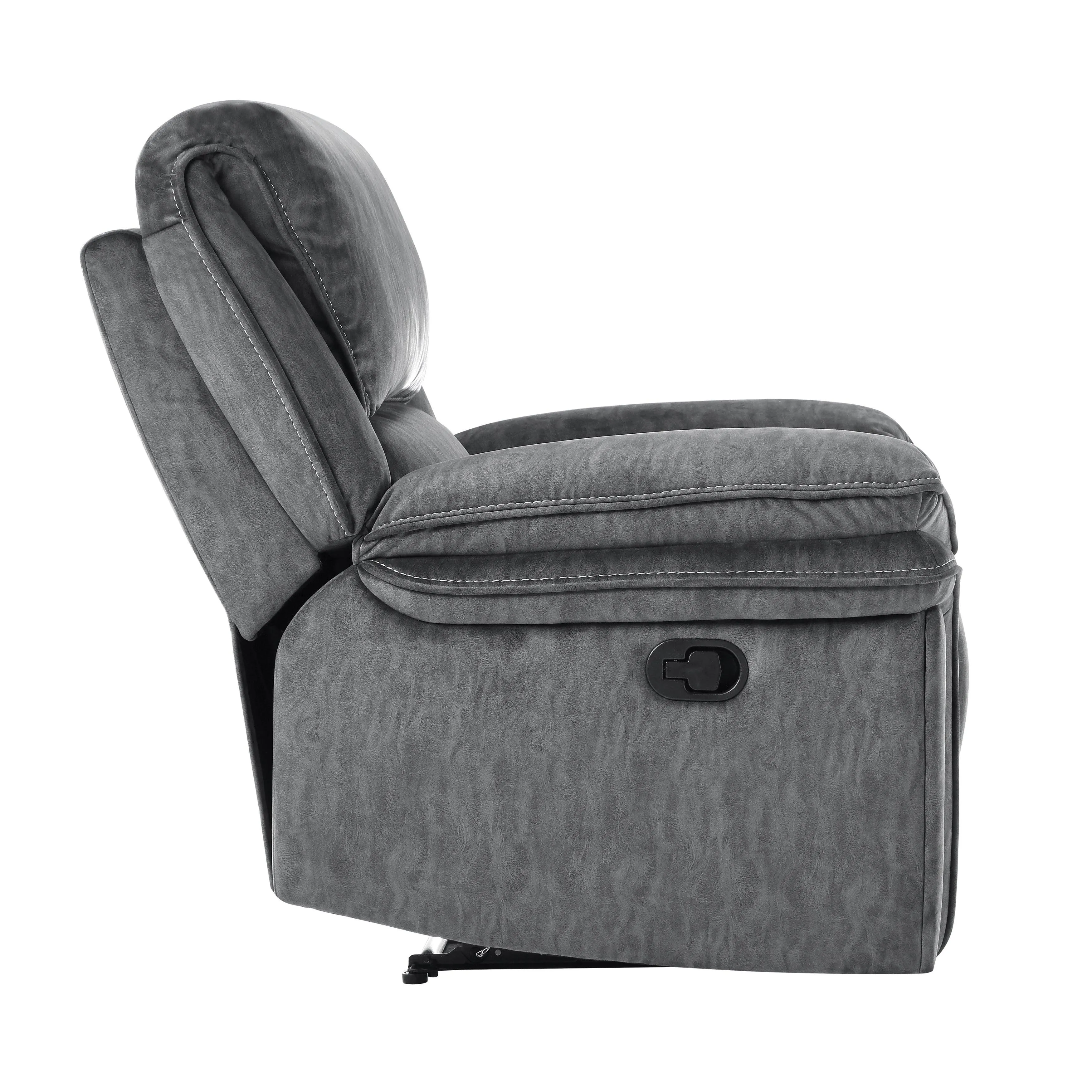Muirfield Gray Reclining Chair - Image 4