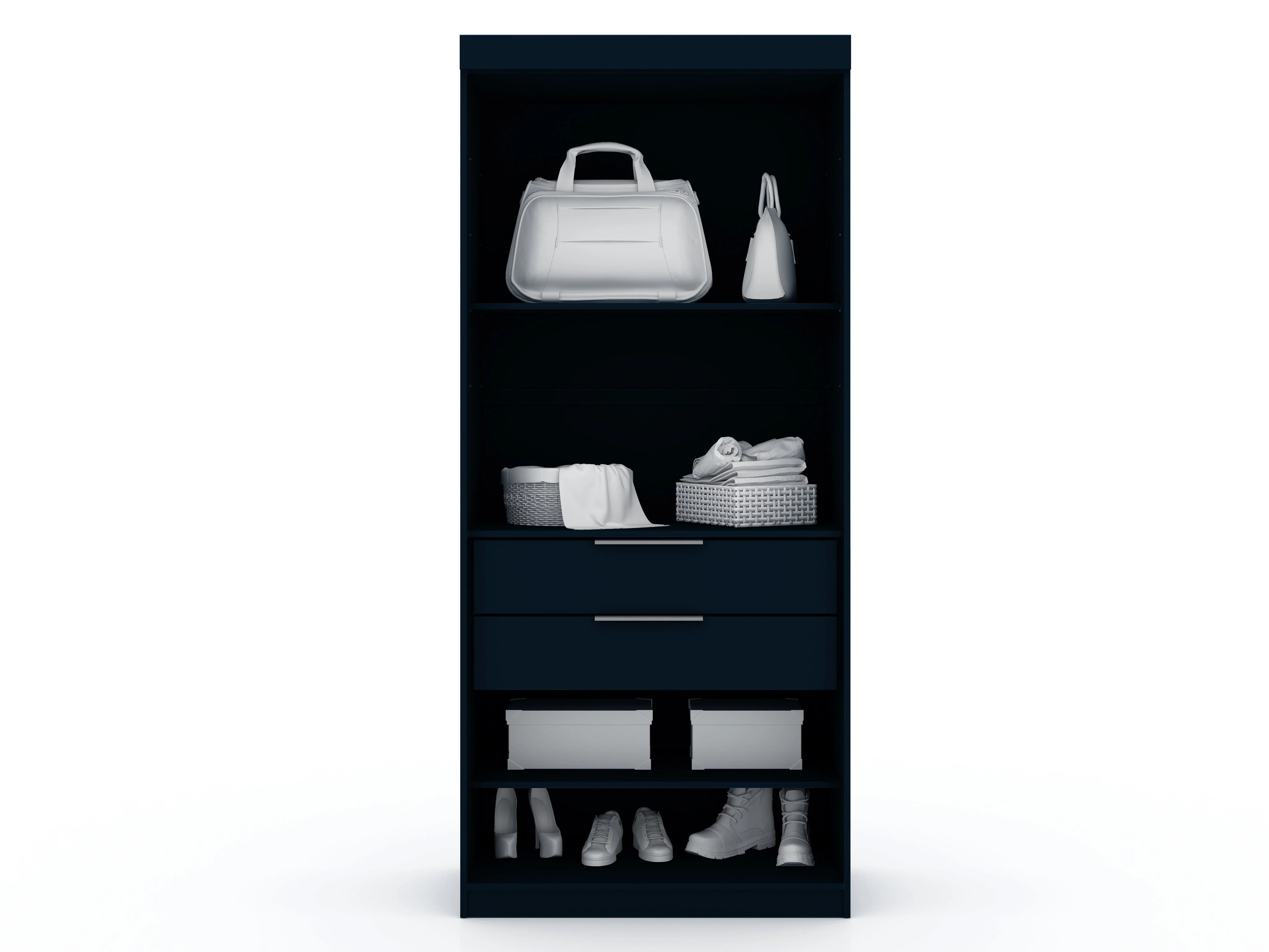 Mulberry 2.0 Wardrobe Closet in Tatiana Midnight Blue (set of 2) - Image 7