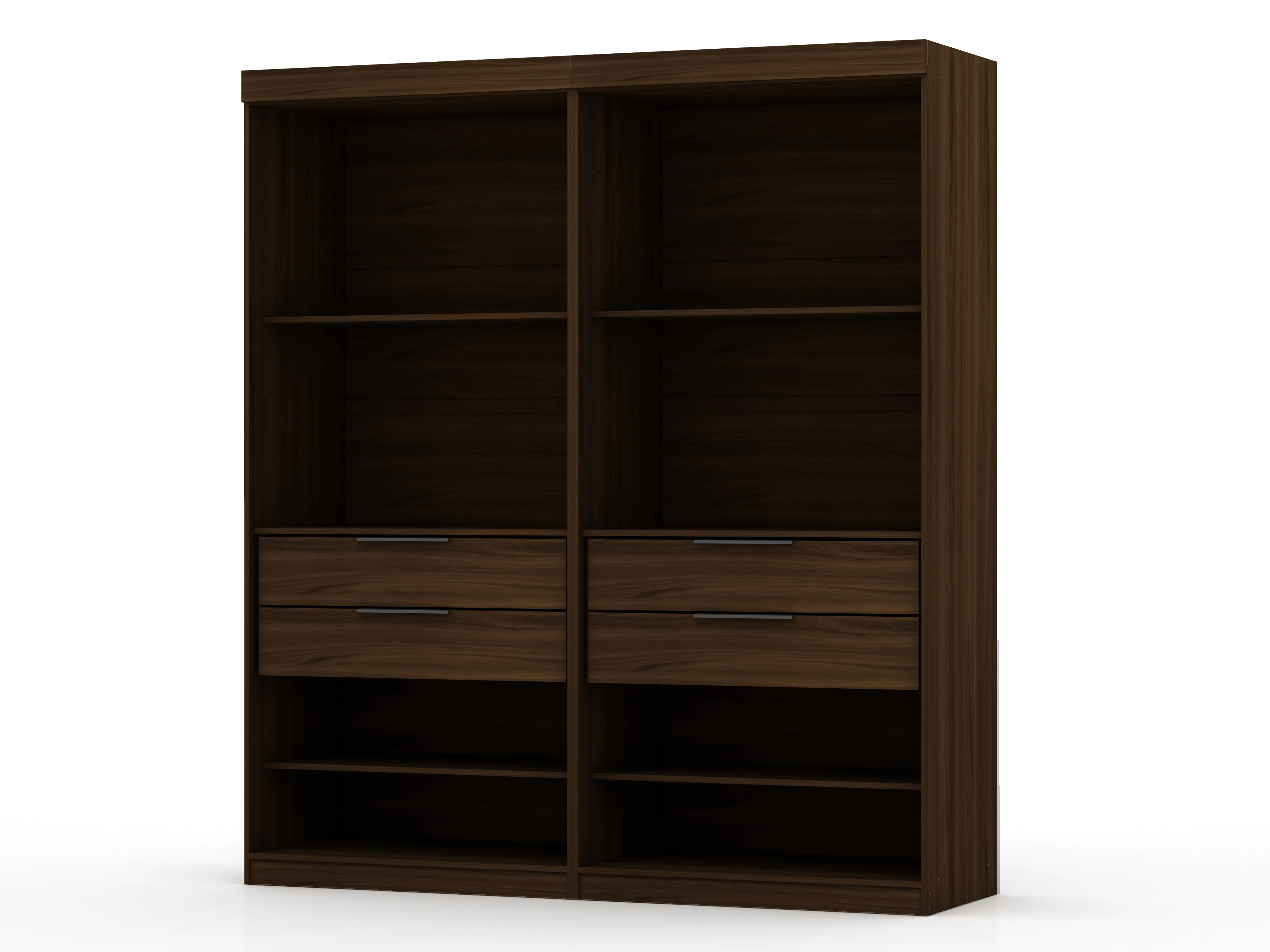 Mulberry Open 2 Sectional Closet in Brown (set of 2)