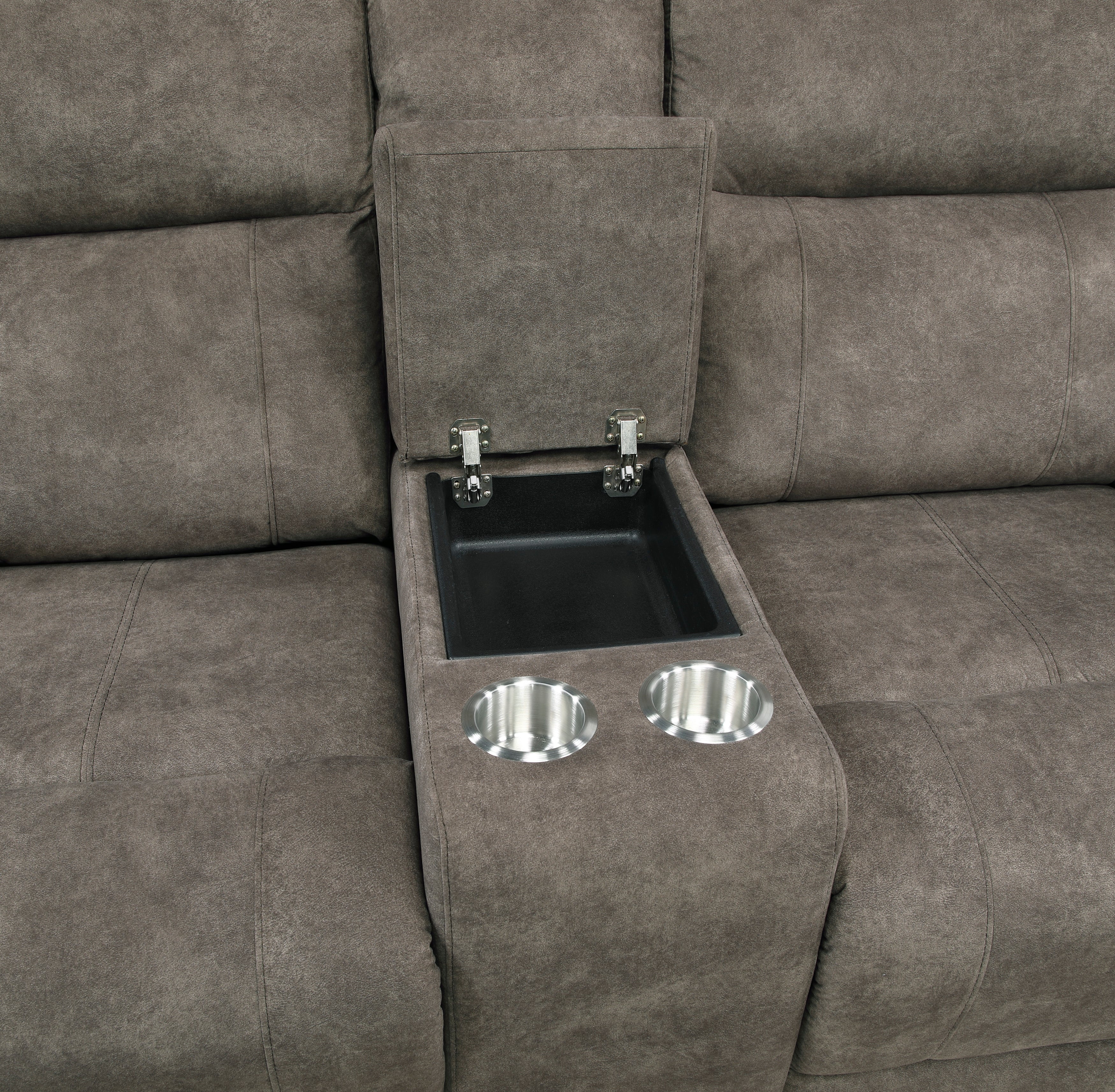 Muncie Brown Double Reclining Living Room Set - Image 11