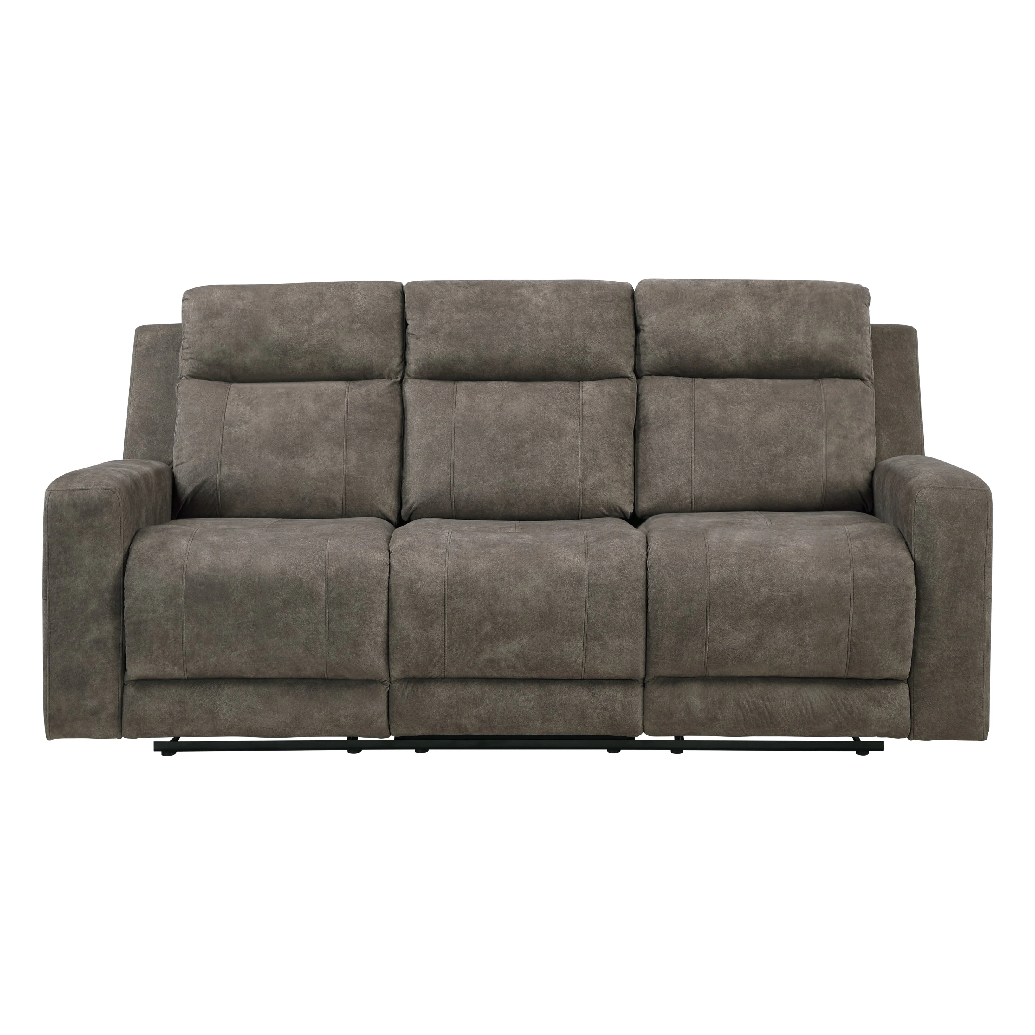 Muncie Brown Double Reclining Living Room Set - Image 3