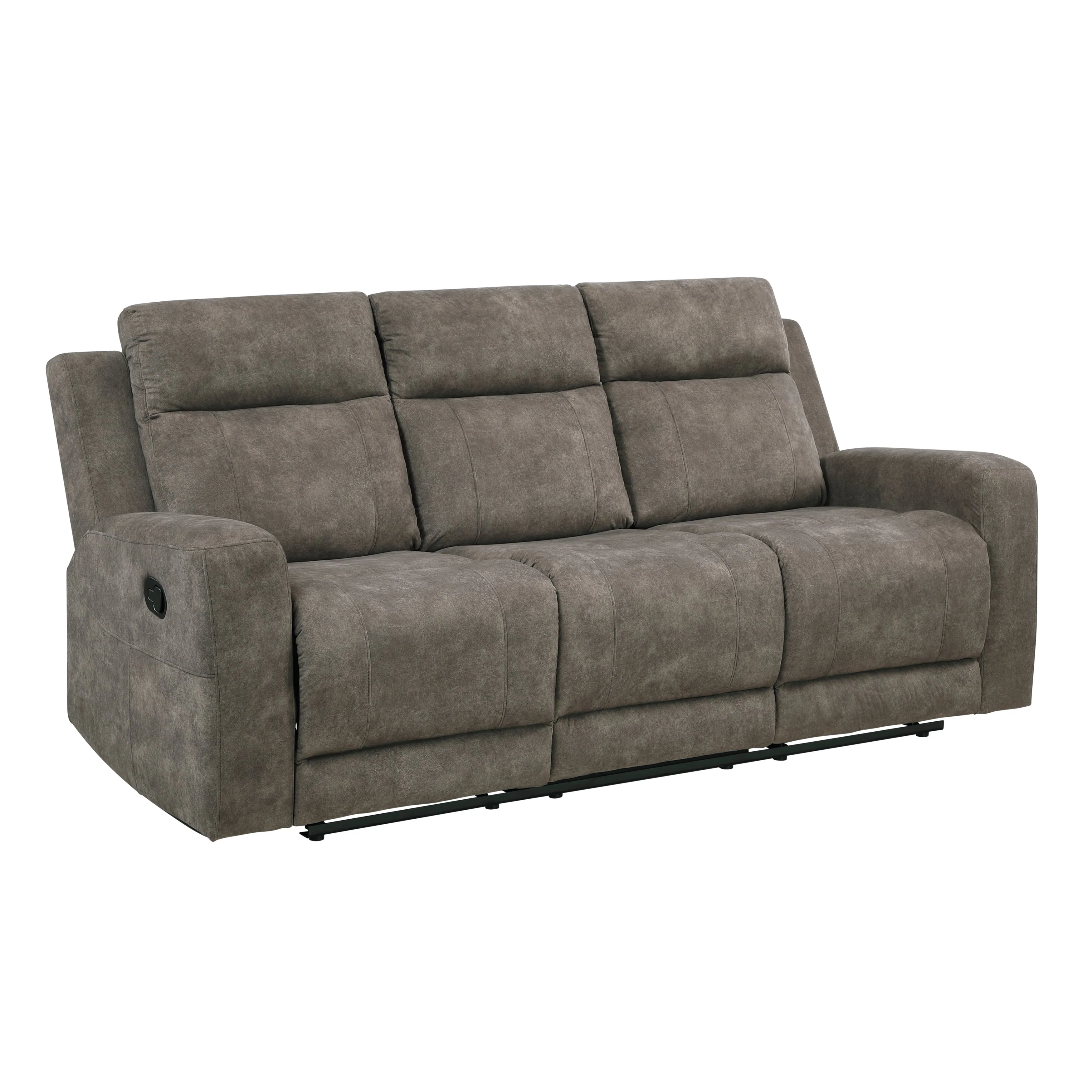 Muncie Brown Double Reclining Living Room Set - Image 4