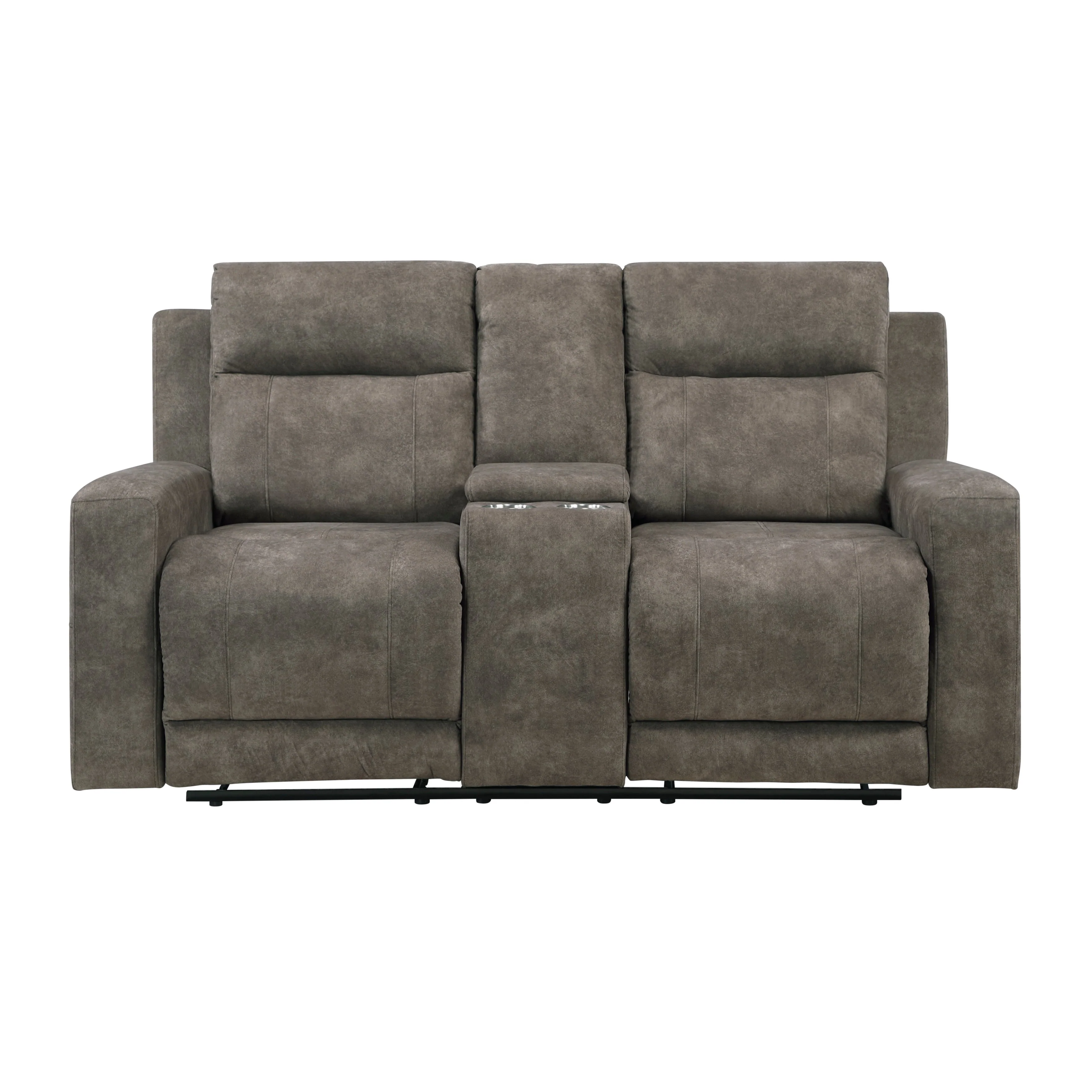 Muncie Brown Double Reclining Living Room Set - Image 7