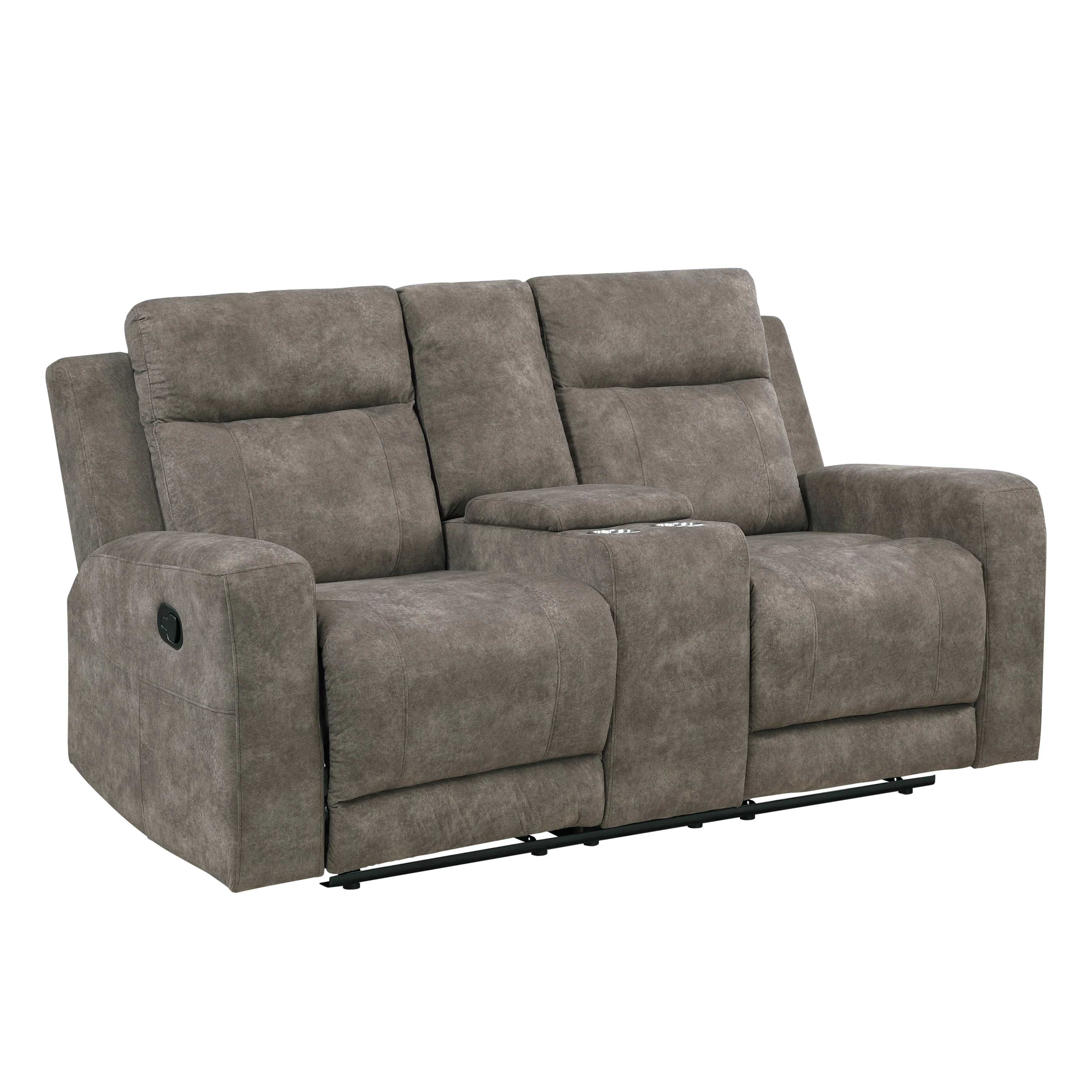 Muncie Brown Double Reclining Living Room Set - Image 8