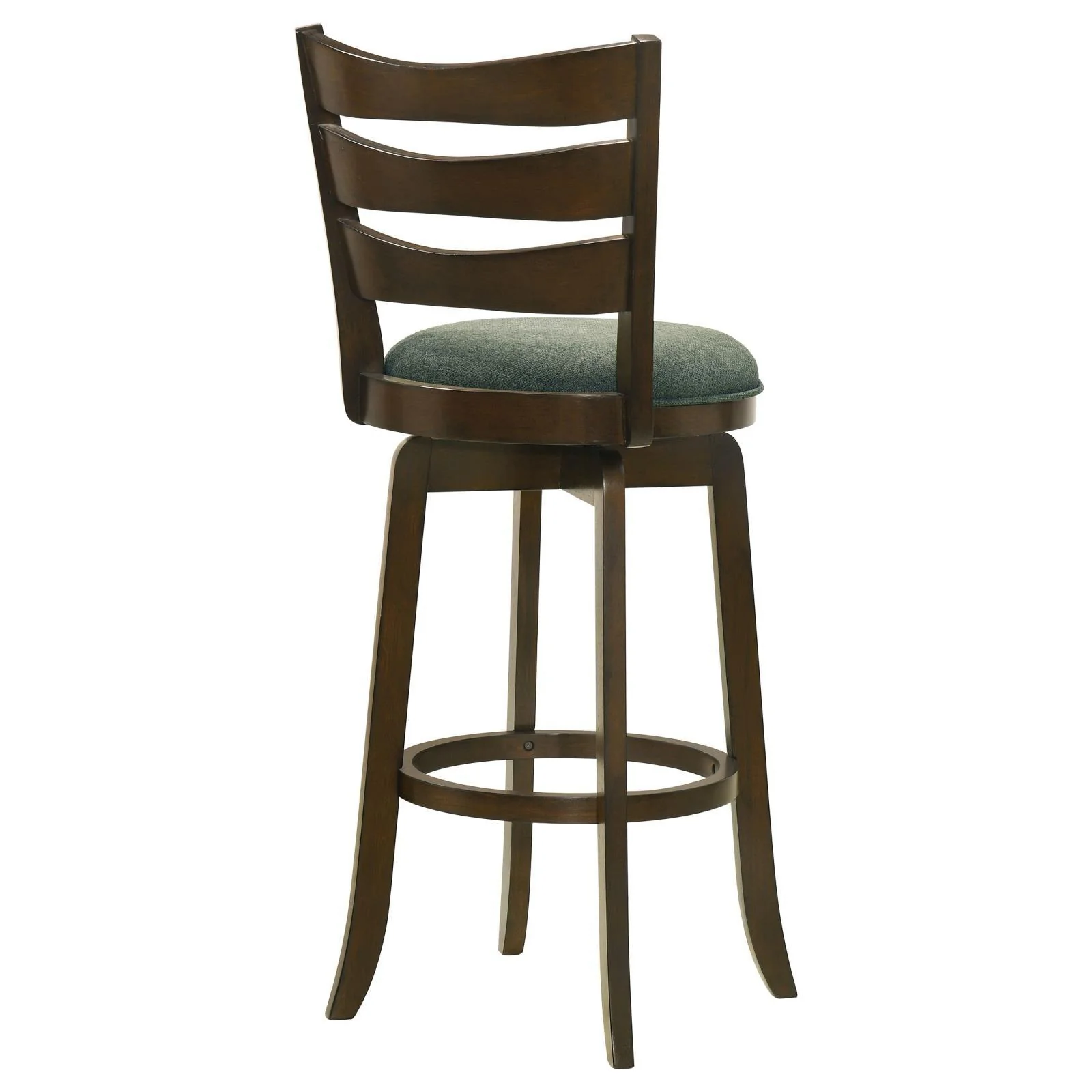 Murphy Dark Cherry and Hunter Green Ladder Back Pub Height Swivel Bar Stool - Image 6