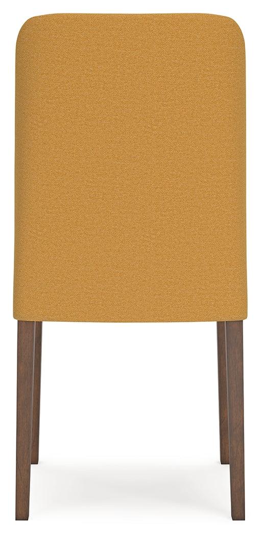 Lyncott Dining Table and 4 Chairs in Mustard/Brown - Image 5
