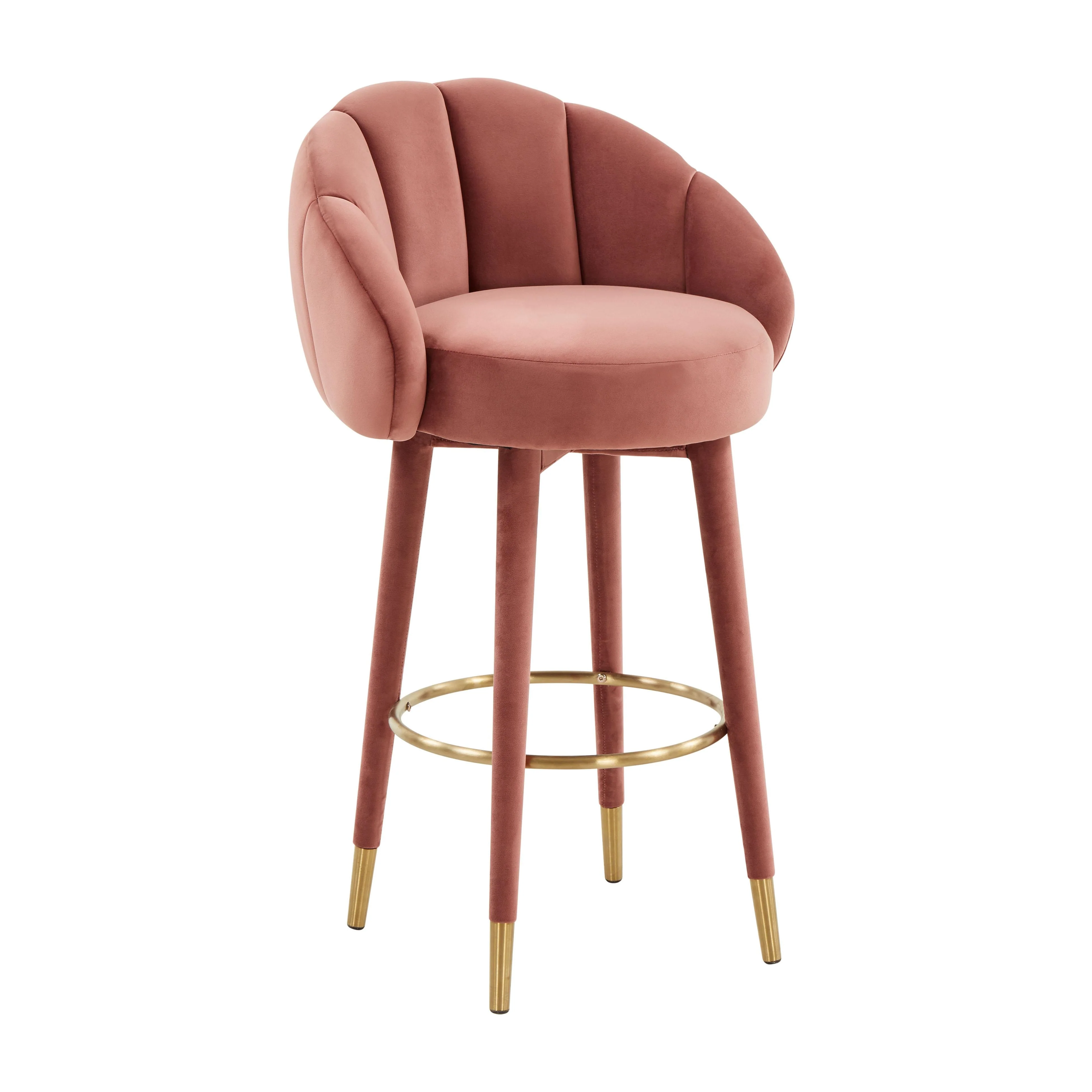 Myla Velvet Swivel Stool - Image 10