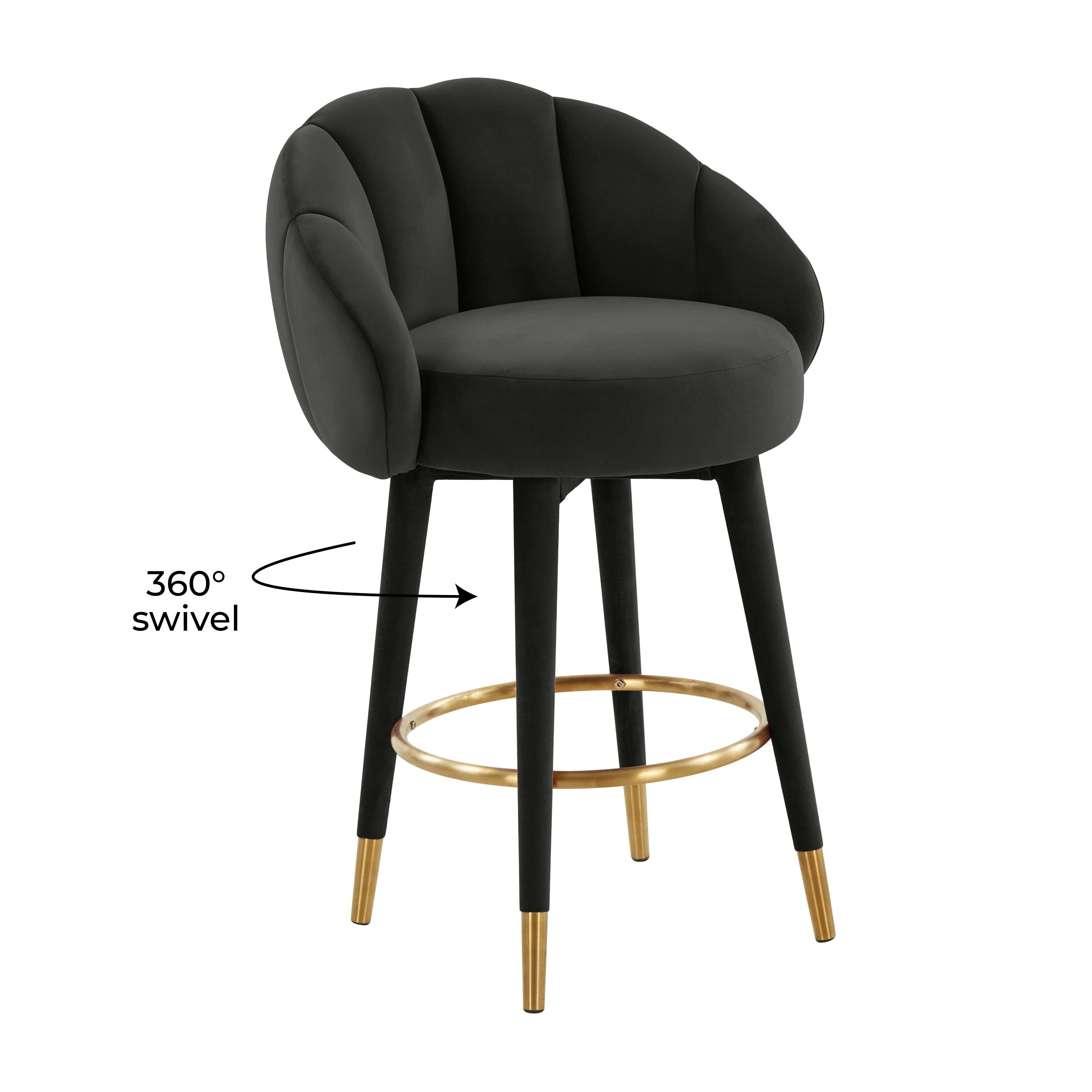 Myla Velvet Swivel Stool - Image 40