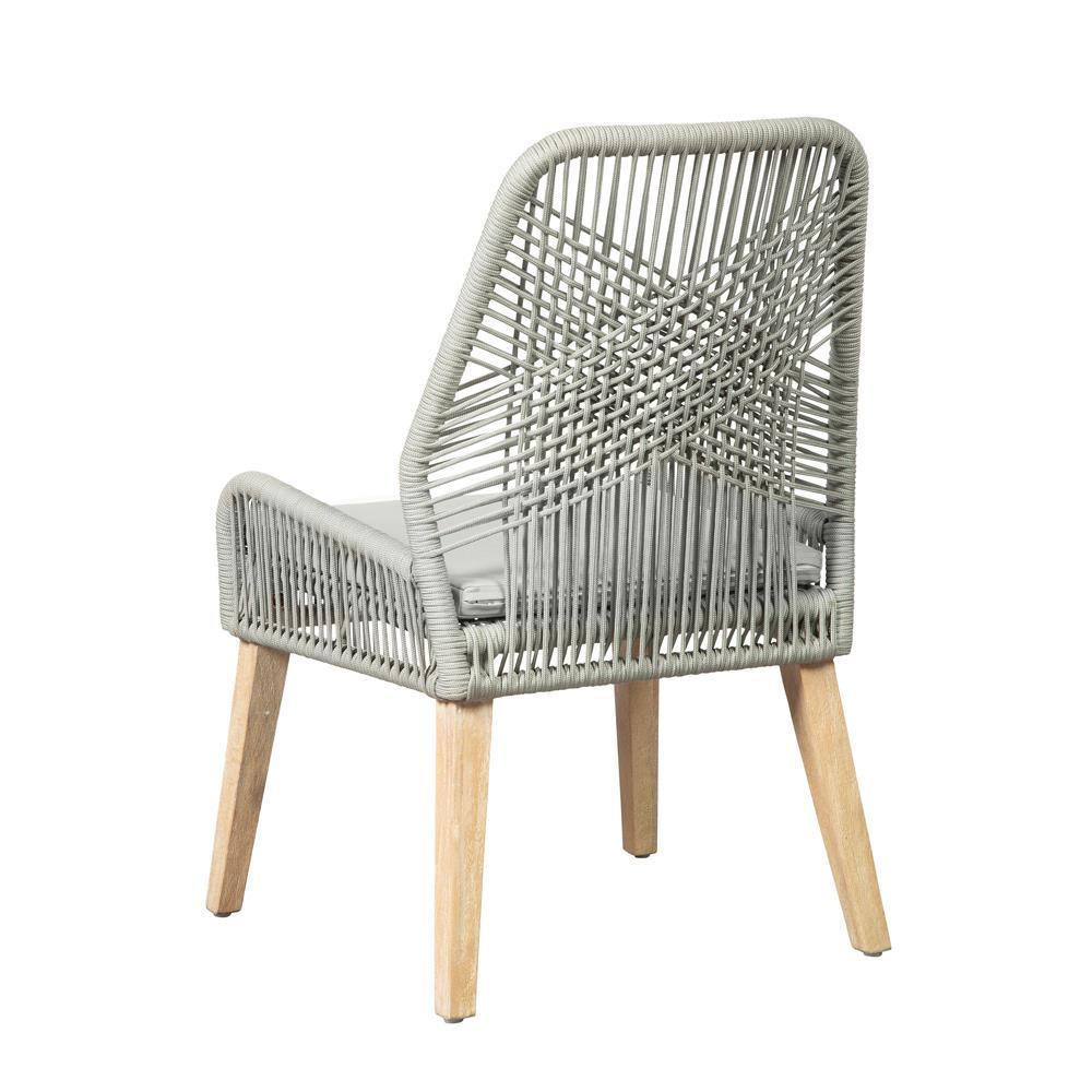 Nakia Gray Woven Back Side Chairs, Set of 2 - Image 6