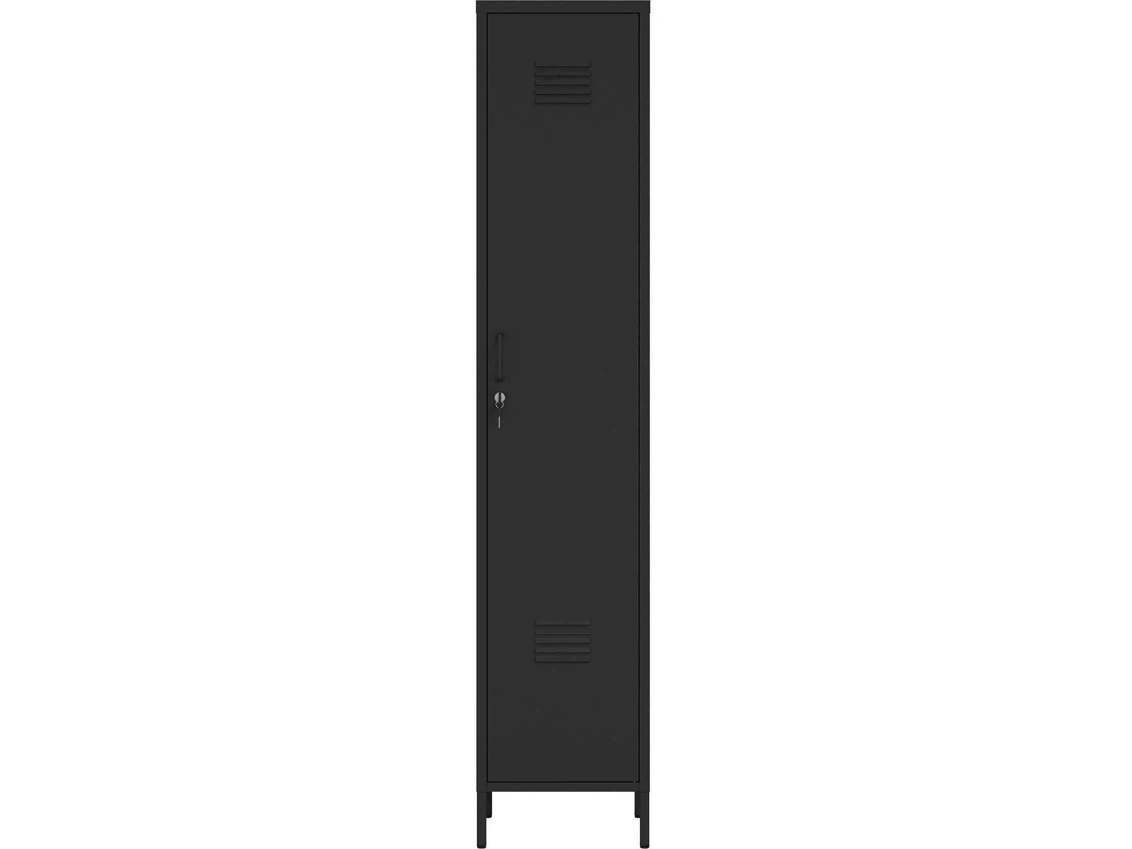 Naomi 15" Single Locker Storage Cabinet in Black