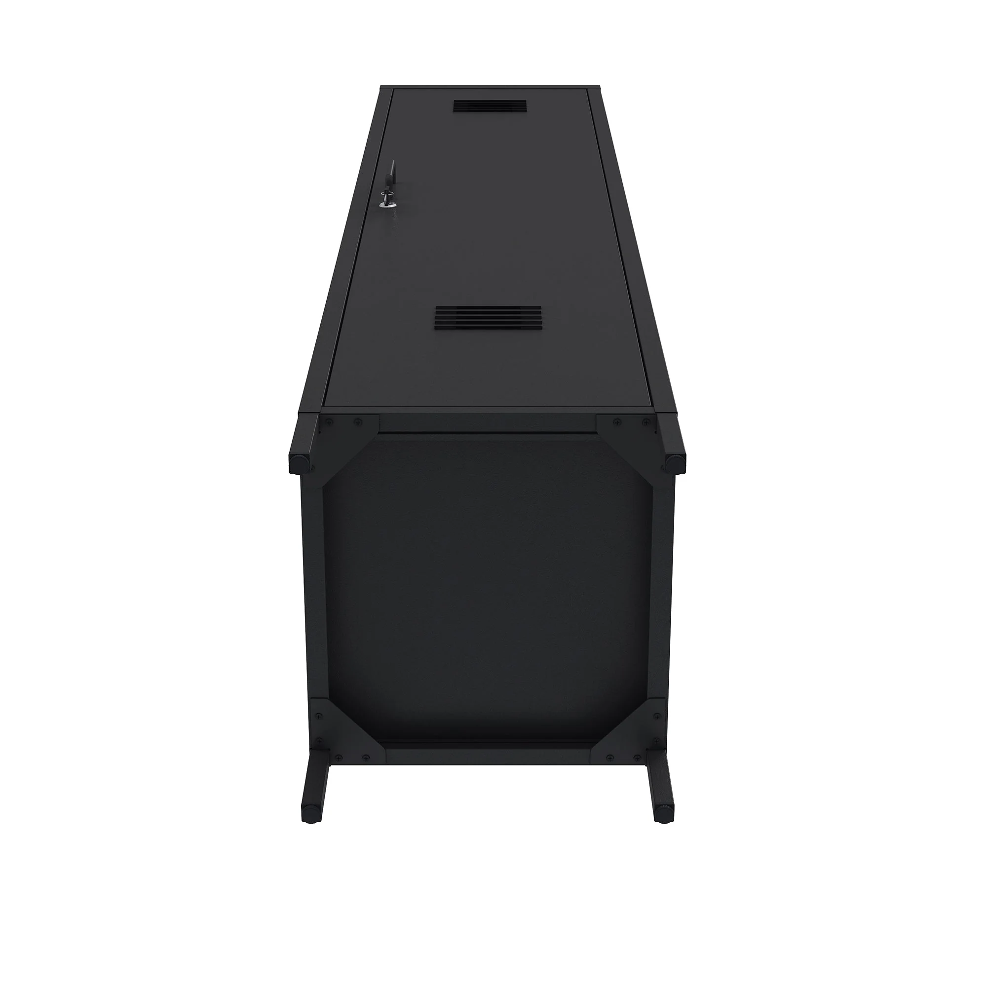 Naomi 15" Single Locker Storage Cabinet in Black - Image 11