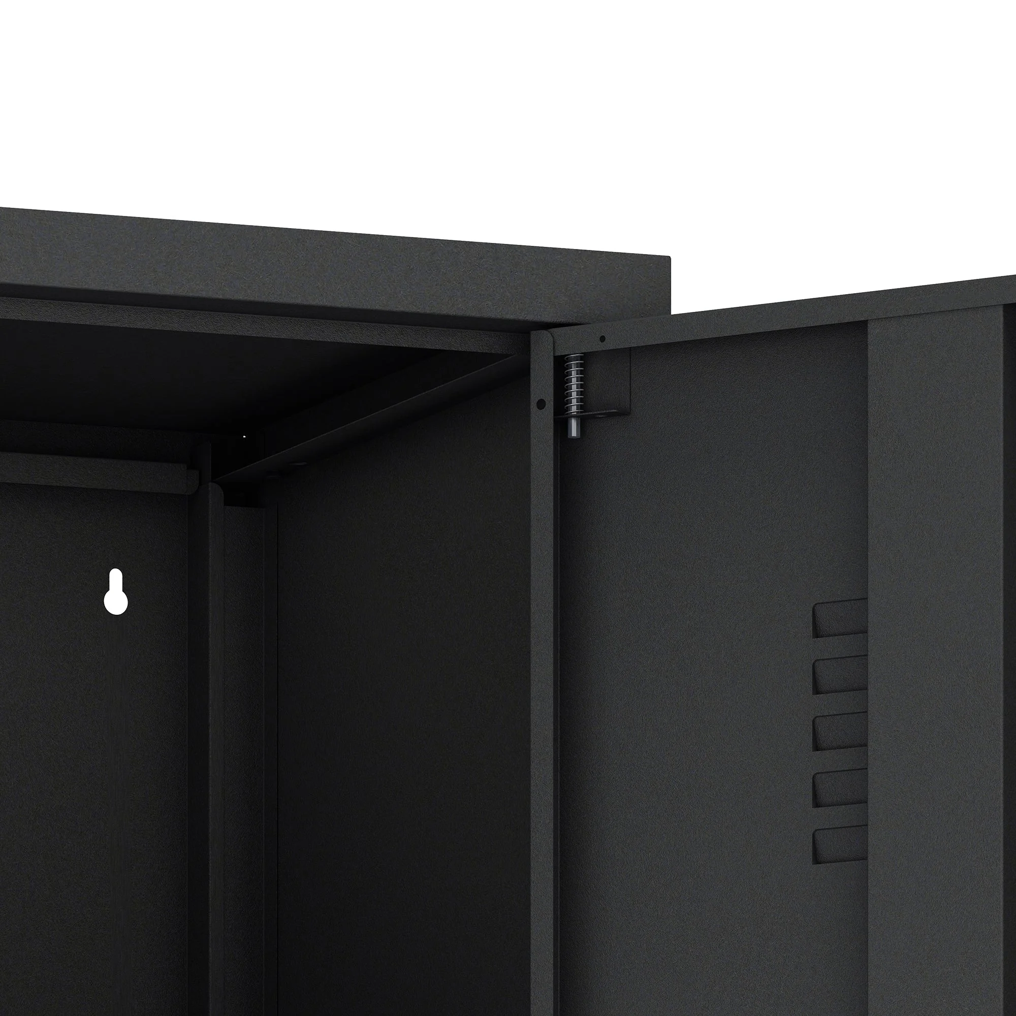 Naomi 15" Single Locker Storage Cabinet in Black - Image 6