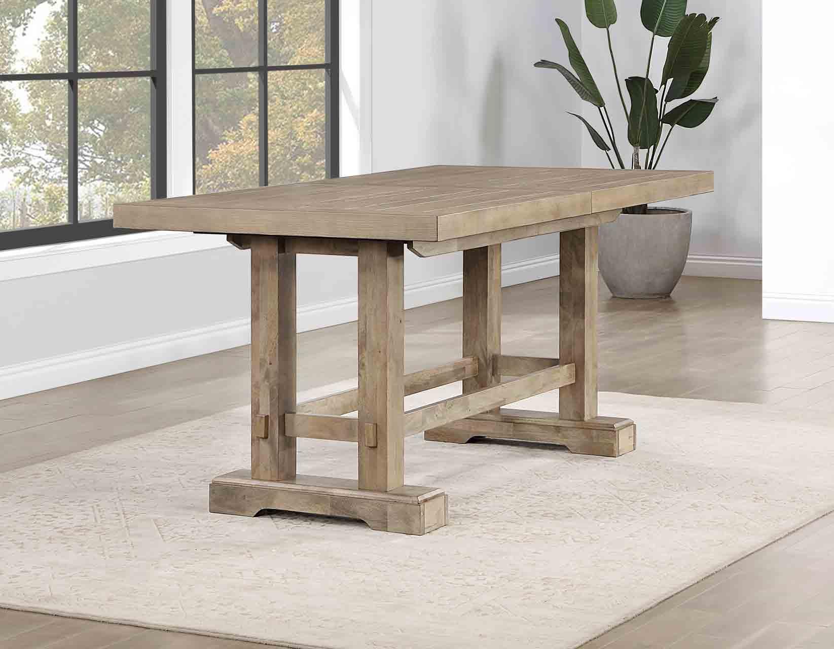 Napa 108-Inch Counter Table with/2 18-inch Leaves, Sand - Image 2