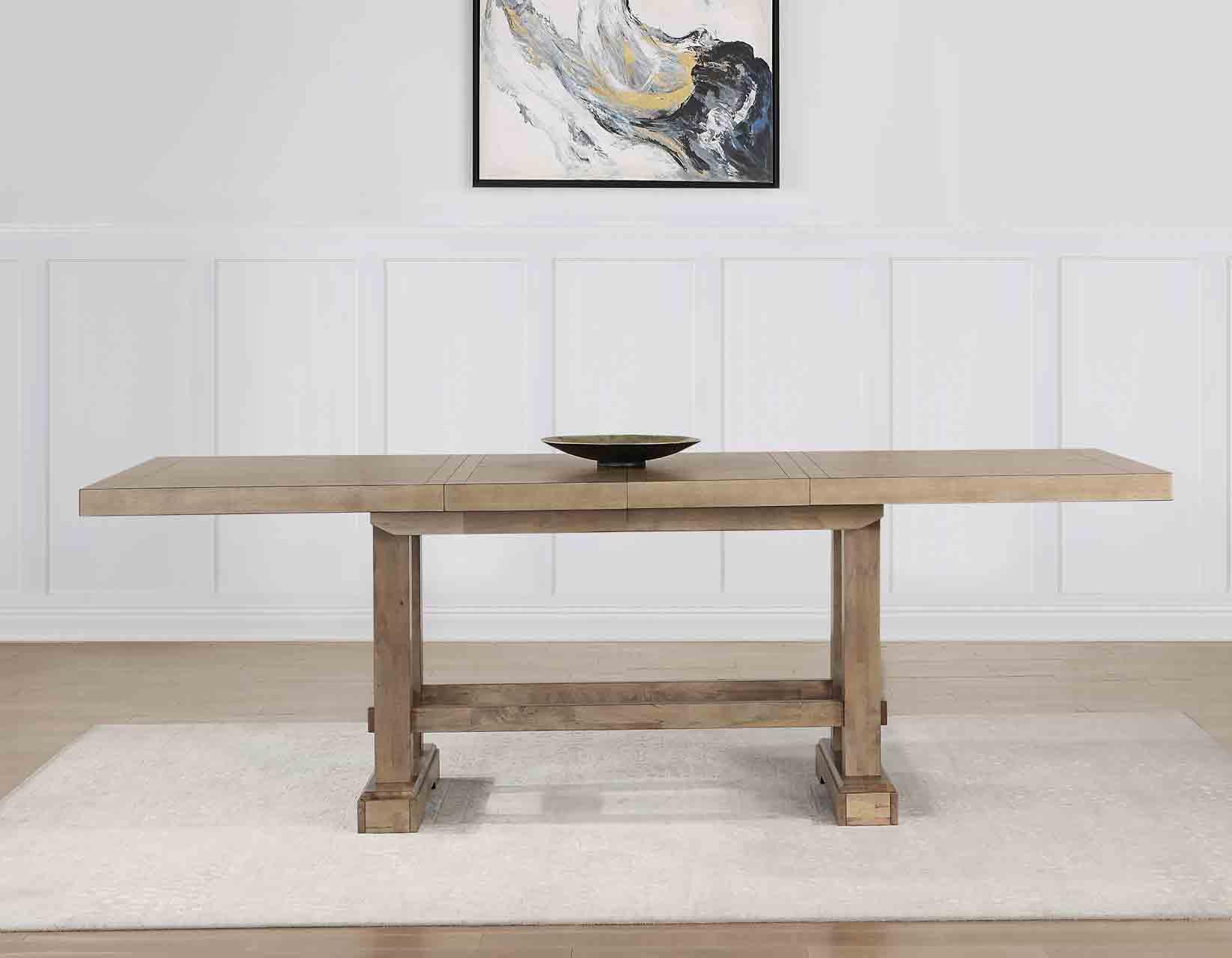 Napa 108-Inch Counter Table with/2 18-inch Leaves, Sand - Image 7