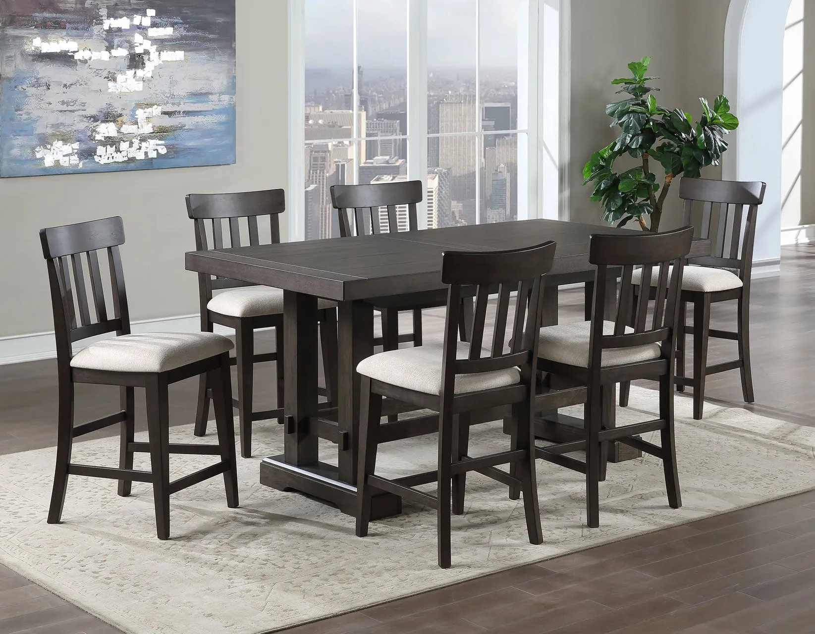 Napa Dusky Cedar Counter Height Dining Set - Image 2