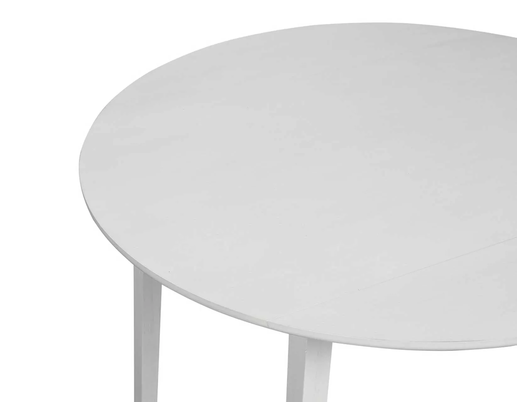 Naples Antique White Drop-Leaf Dining Room Set - Image 8