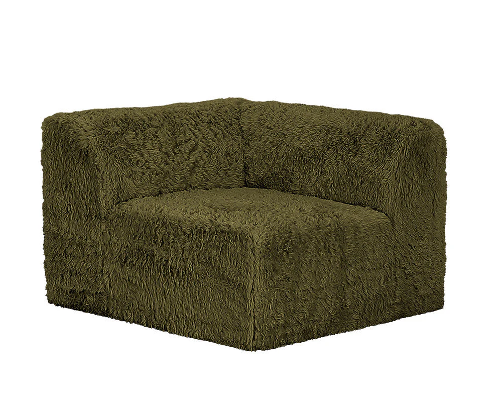 Nappi Olive Green Loveseat - Image 4