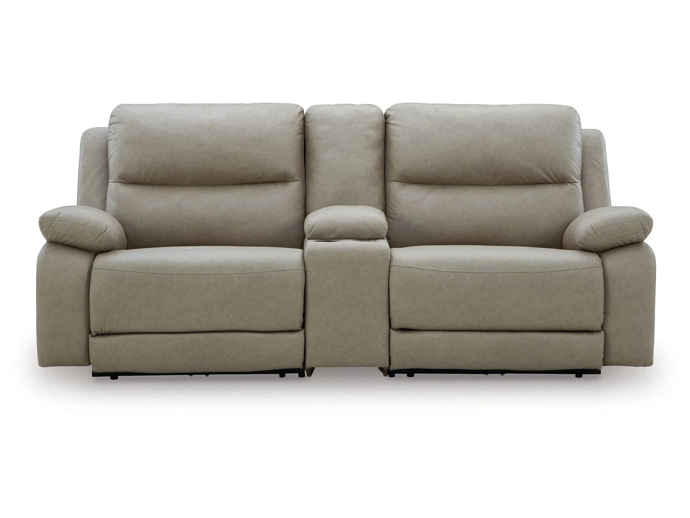 Narwhal Place Pebble 3-Piece Power Reclining Modular Loveseat with Console - Image 3