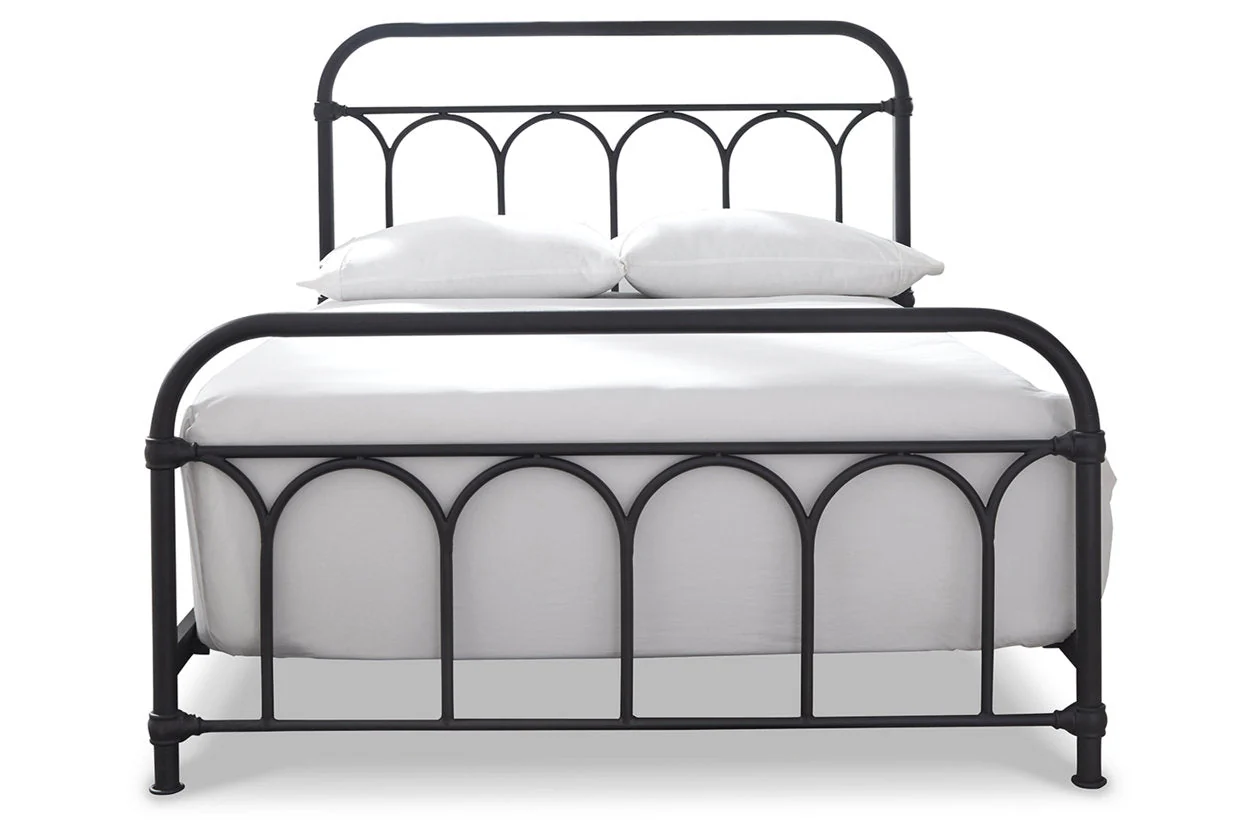 Nashburg Black Full Metal Platform Bed - Image 5