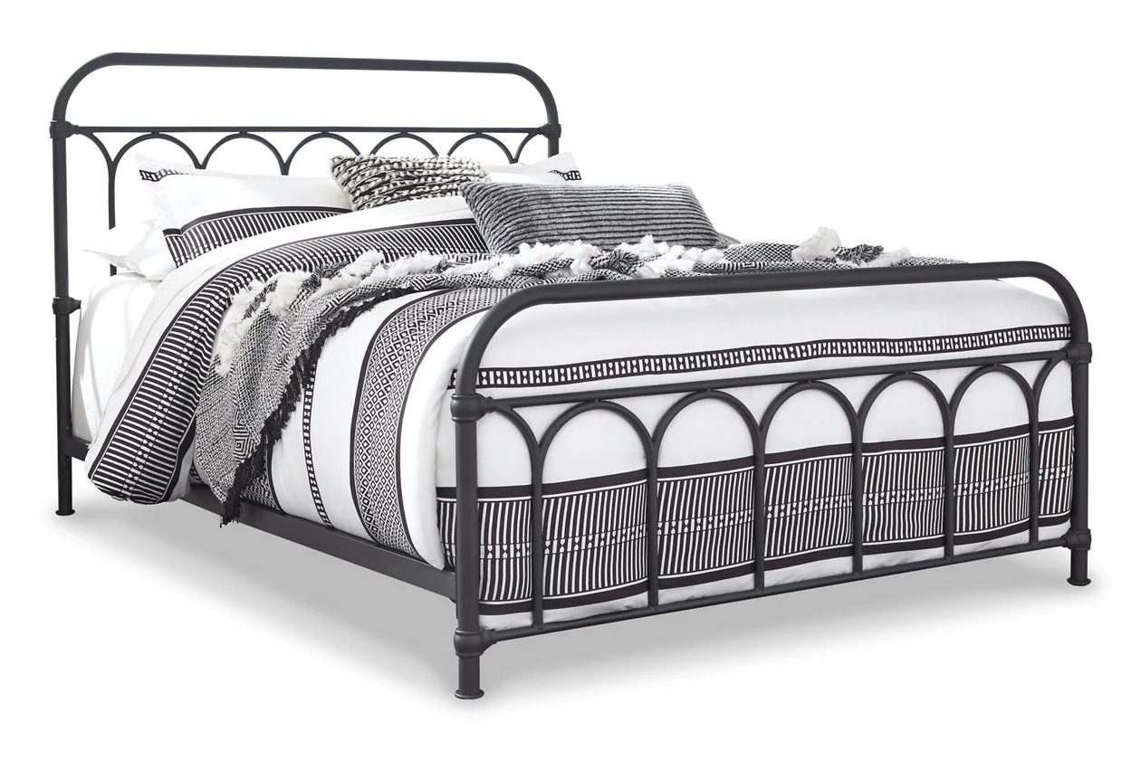 Nashburg Black Queen Metal Platform Bed - Image 7