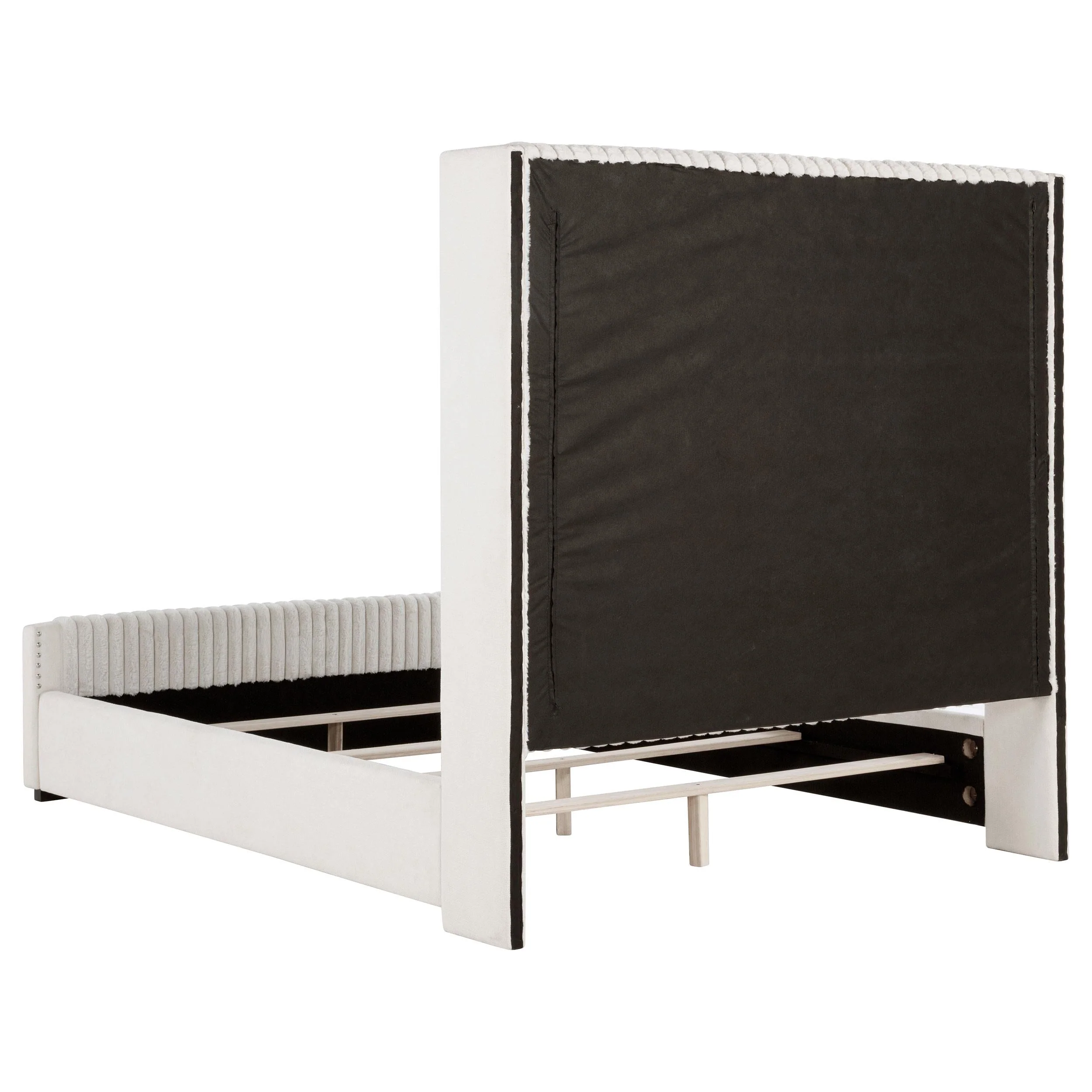 Natasha 69-inch Upholstered California King Bed Cream - Image 4