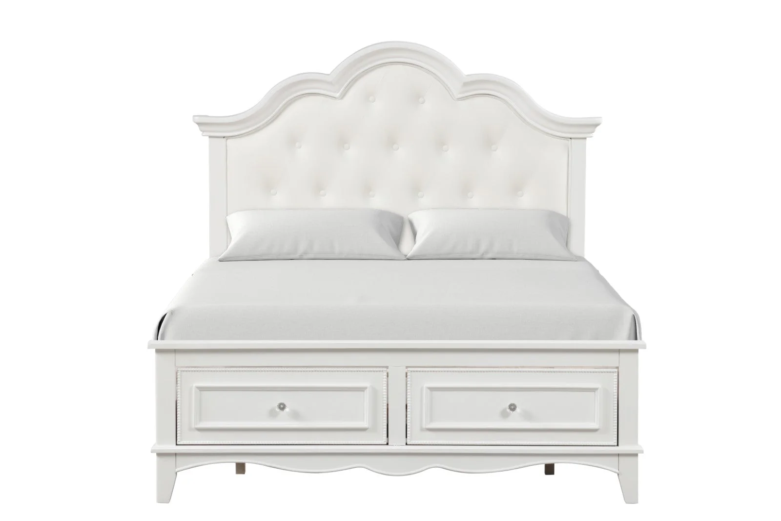 Naucalpan White Twin Bed